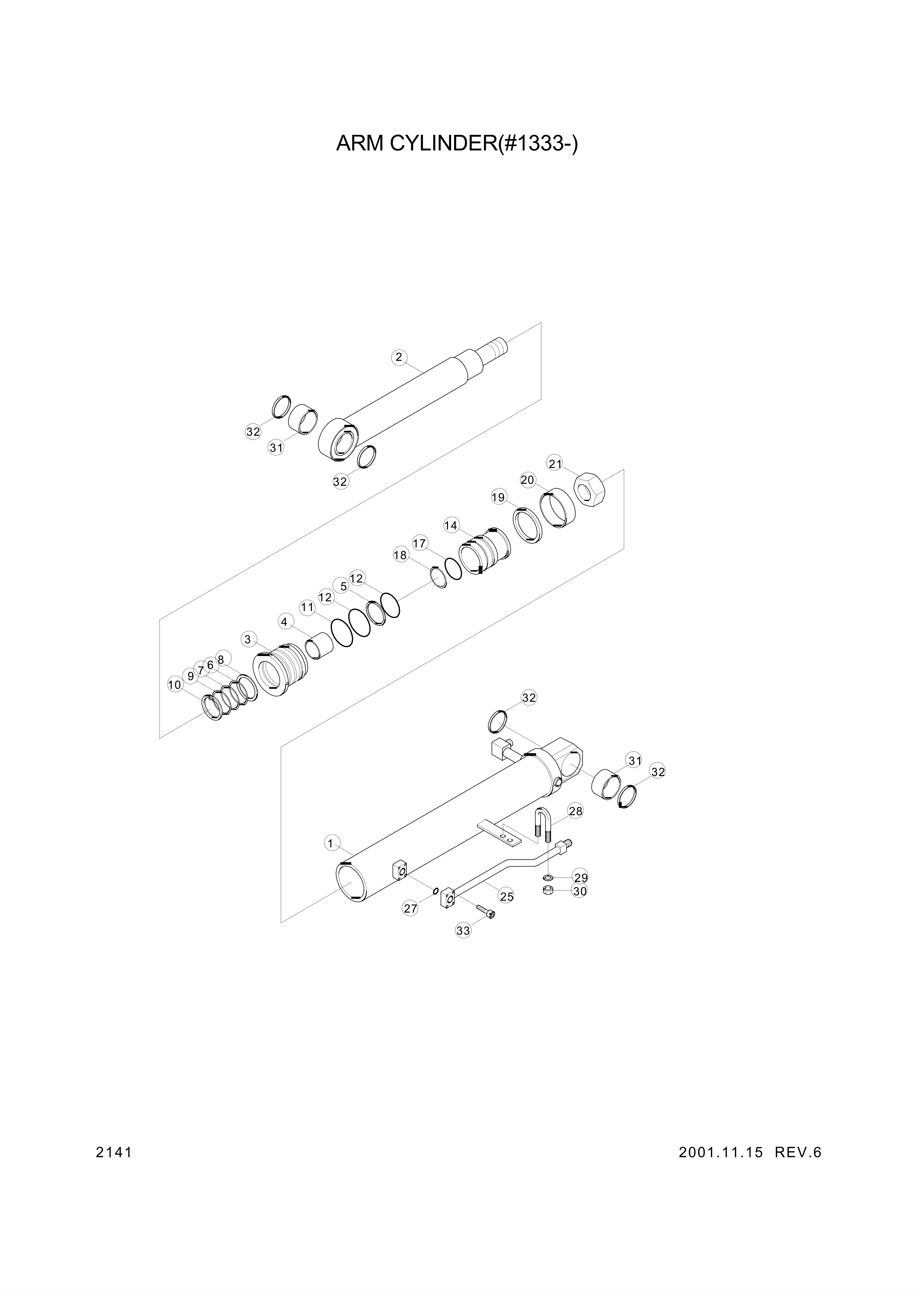 drawing for Hyundai Construction Equipment XKCC-00625 - RING-BUFFER (figure 2)