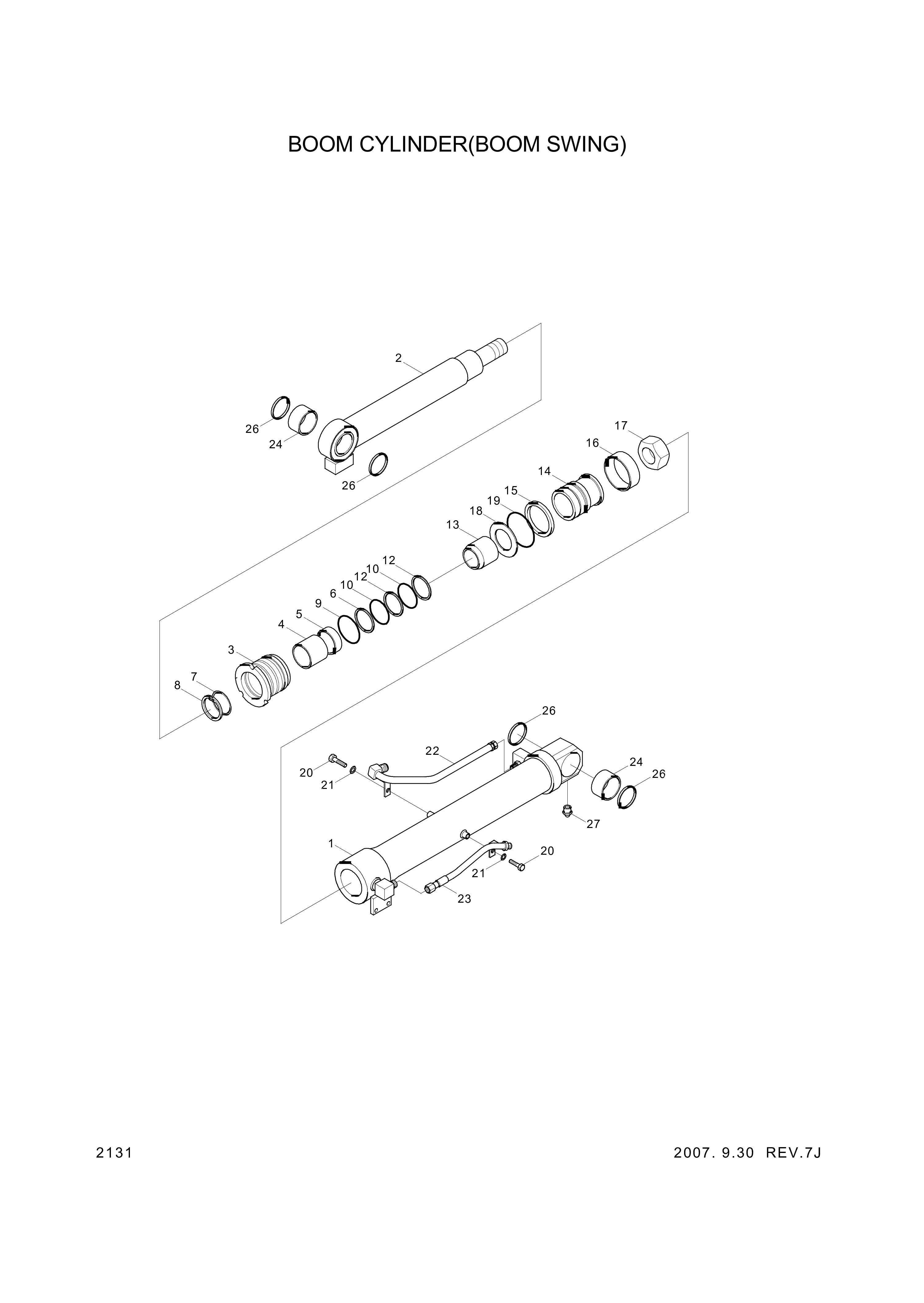 drawing for Hyundai Construction Equipment 338-24 - BOLT (figure 2)