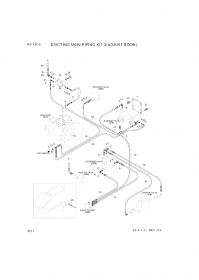 drawing for Hyundai Construction Equipment P930-062011 - HOSE ASSY-ORFS&THD (figure 1)