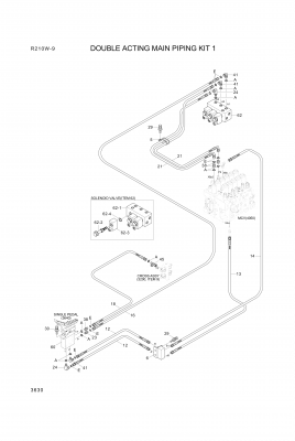 drawing for Hyundai Construction Equipment 34Q6-20050 - MANIFOLD (figure 4)