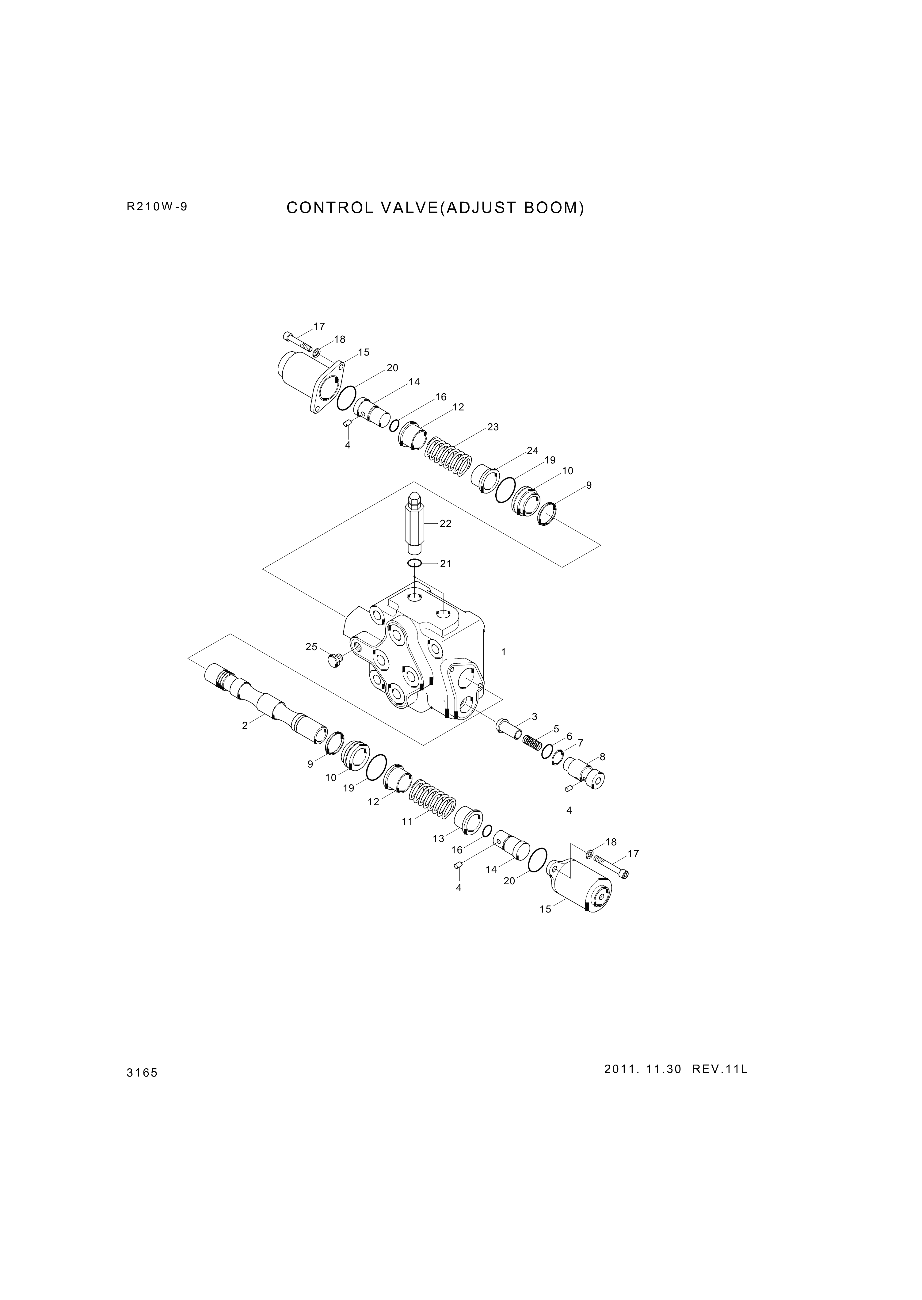 drawing for Hyundai Construction Equipment 3535-030 - PLATE-SEAL (figure 1)