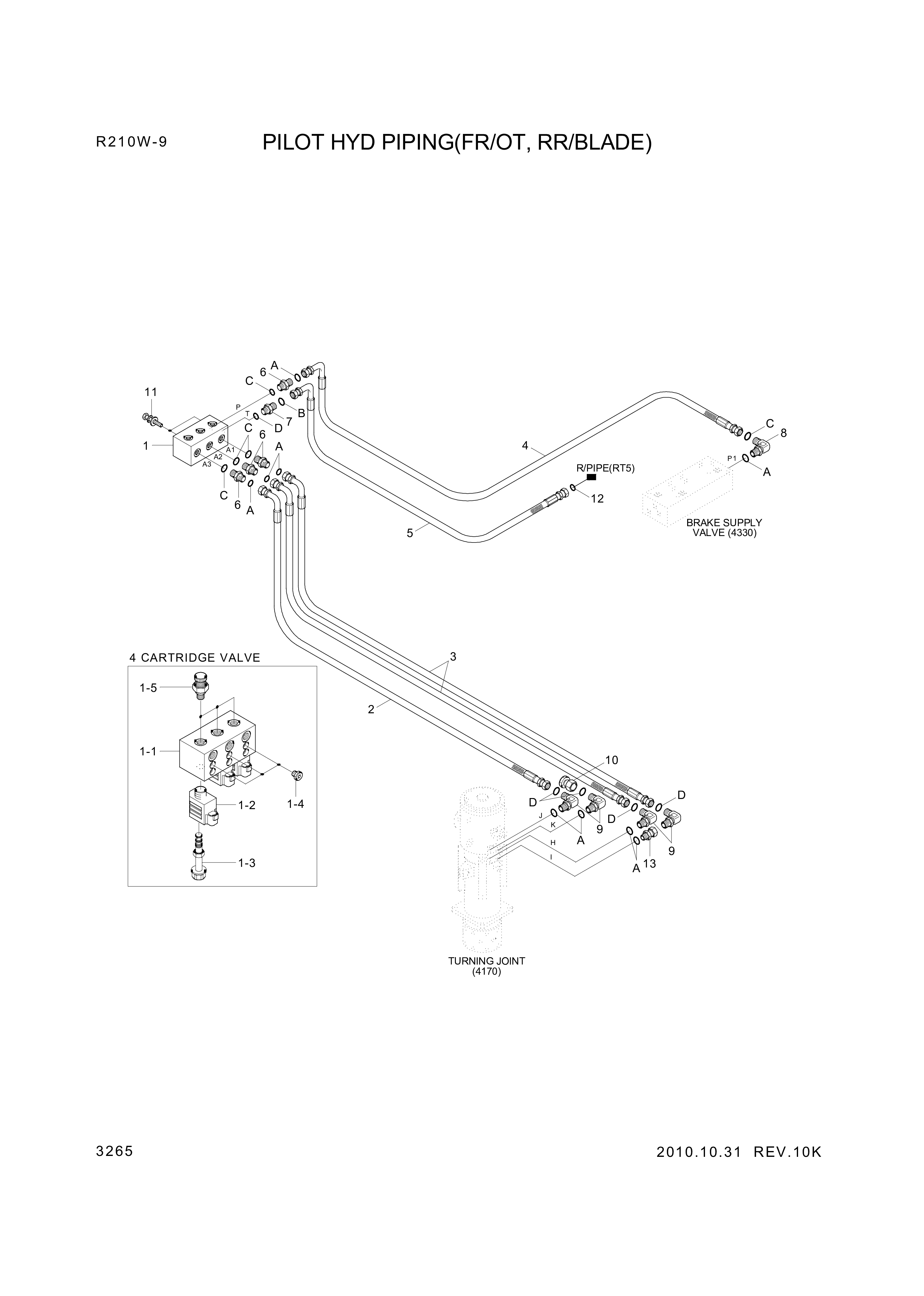 Technical drawing of Hyundai Construction Equipment XKAG-00136 PLUG-WRENCH with dimensions and layout (figure 4)