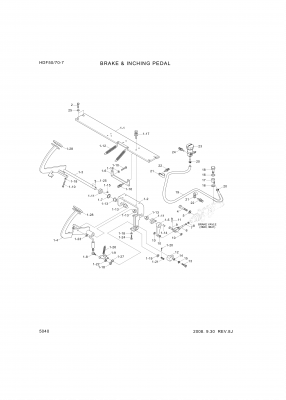 Technical drawing of Hyundai Construction Equipment S403-041006 WASHER-PLAIN with dimensions and layout (figure 4)
