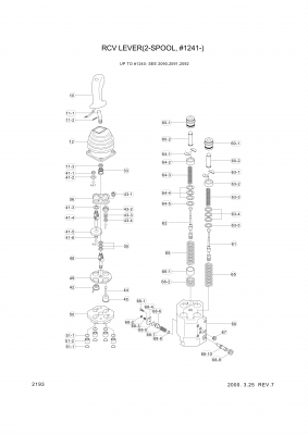 Technical drawing of Hyundai Construction Equipment 21329900 GUIDE ASSY-PLUNGER with dimensions and layout (figure 2)