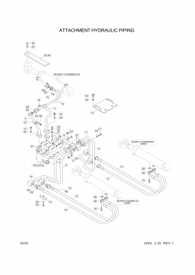 drawing for Hyundai Construction Equipment 34L3-00770 - BOLT-U (figure 2)