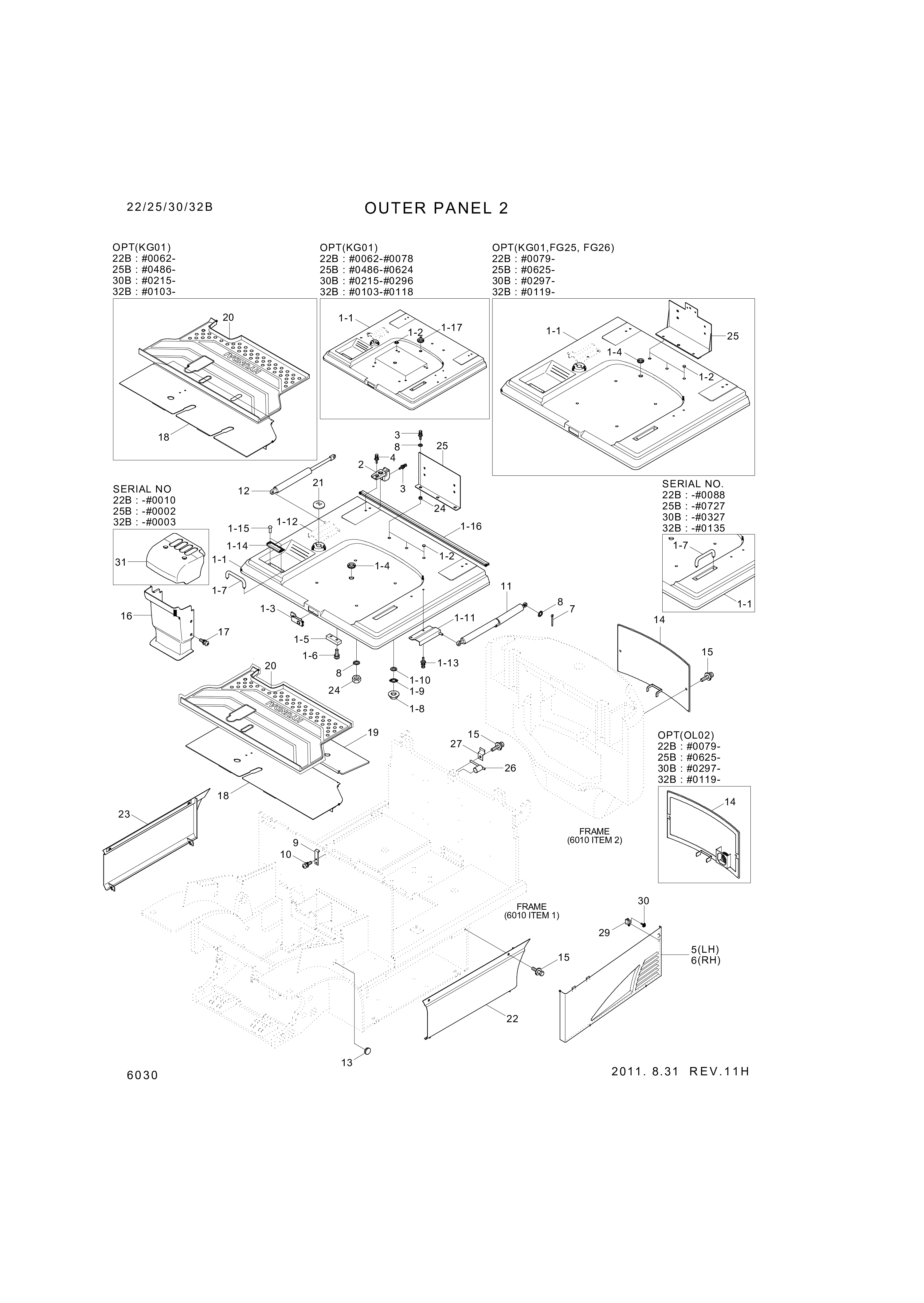 Technical drawing of Hyundai Construction Equipment S461-080206 PIN-SPLIT with dimensions and layout