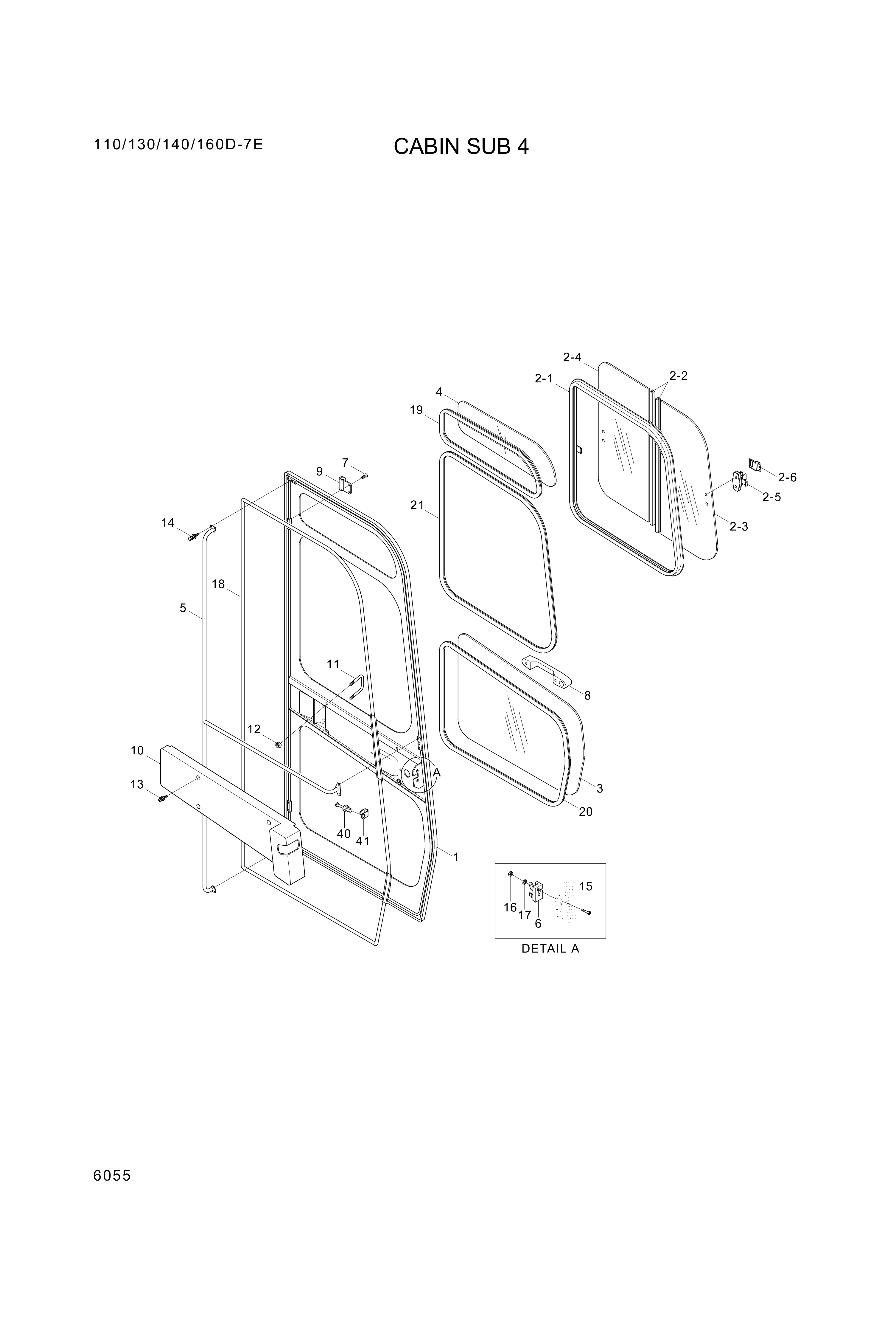 Technical drawing of Hyundai Construction Equipment S161-050126 BOLT-ROUND with dimensions and layout (figure 4)