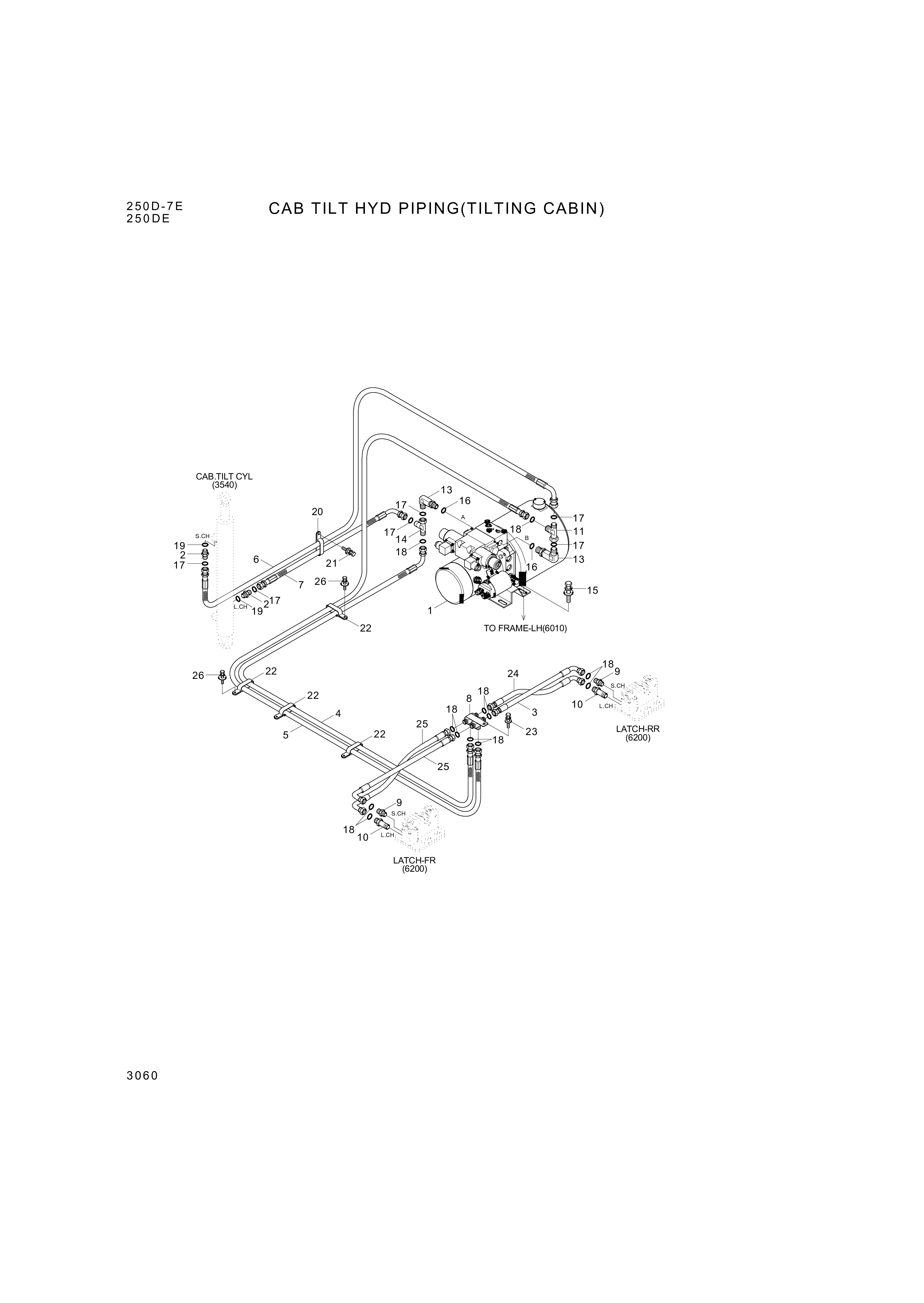 drawing for Hyundai Construction Equipment P930-044062 - HOSE ASSY-ORFS&THD (figure 1)