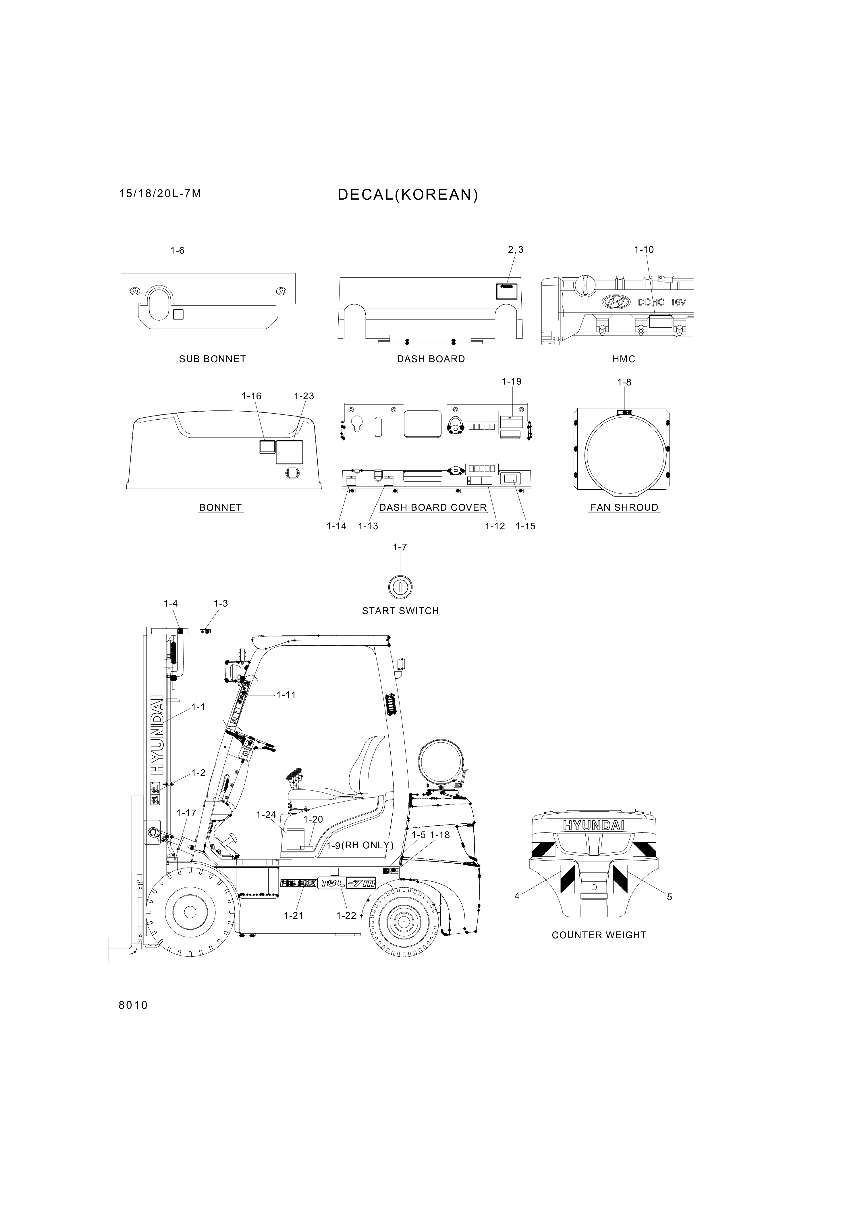 drawing for Hyundai Construction Equipment 97HH-02100 - DECAL-MODEL NAME (figure 1)