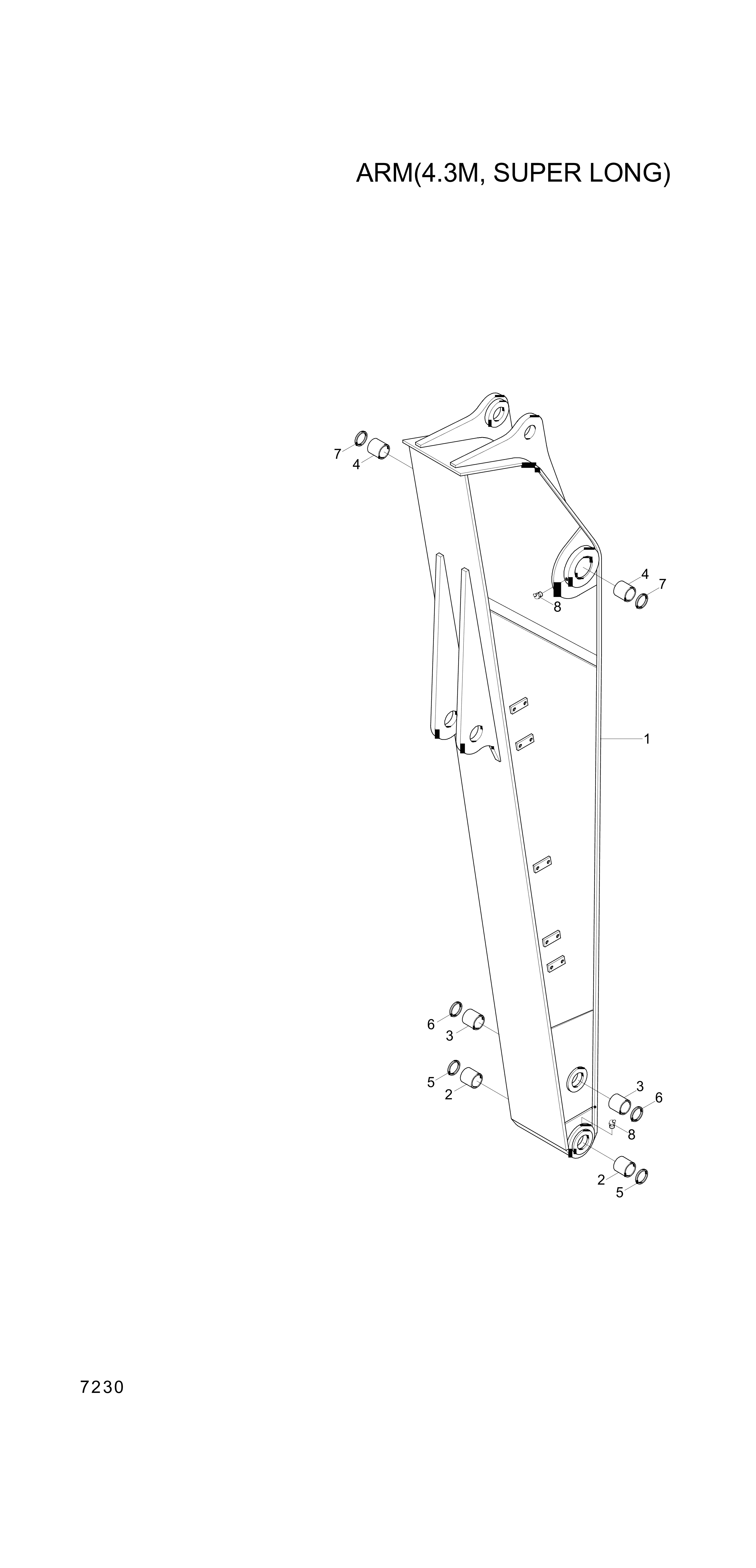 drawing for Hyundai Construction Equipment 61EN-12290 - BUSHING-BRONZE (figure 1)