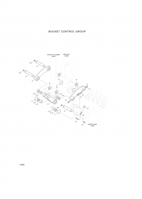 drawing for Hyundai Construction Equipment 61MH-40011 - ROD ASSY-CONTROL (figure 1)