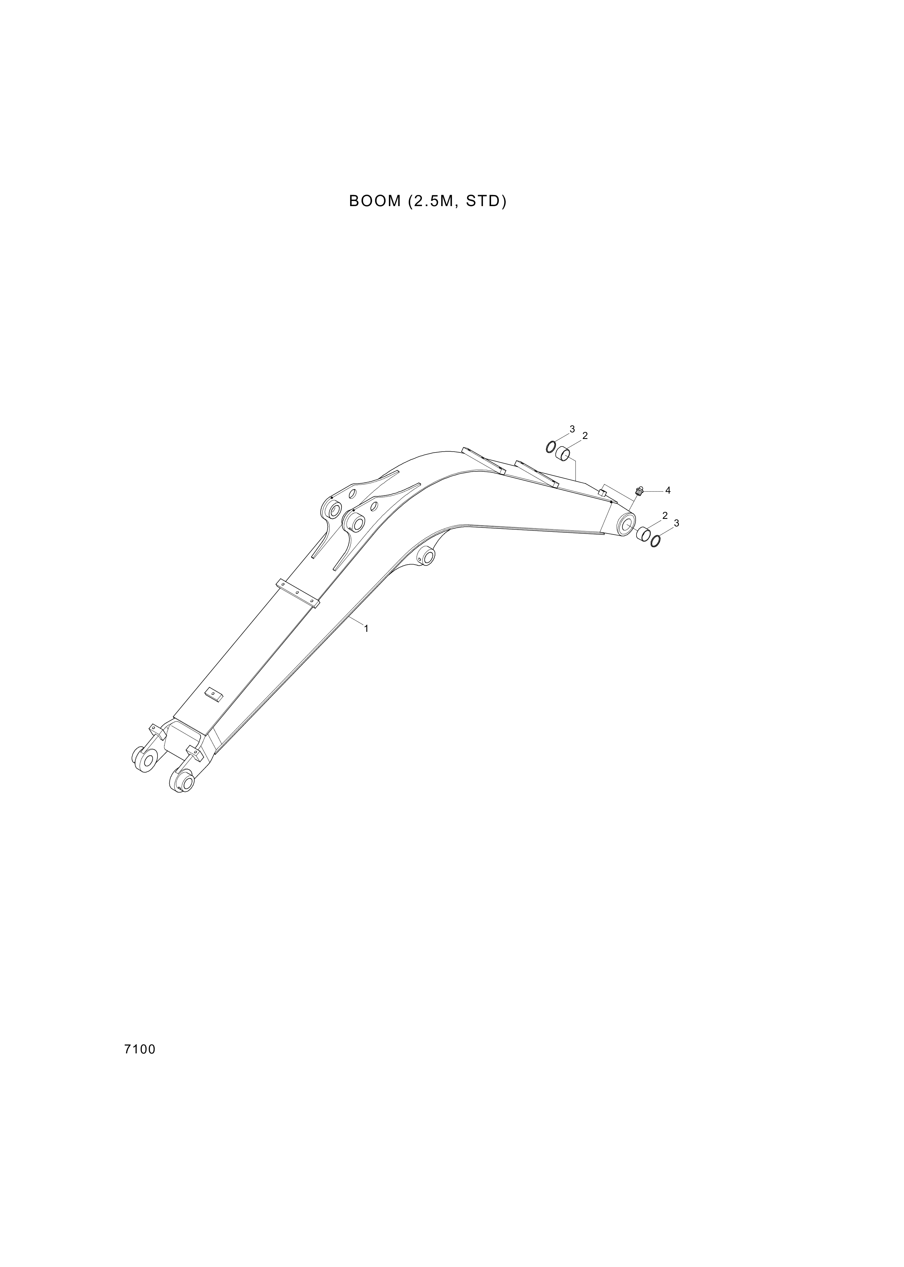 drawing for Hyundai Construction Equipment 61MH-11011 - BODY-BOOM (figure 1)