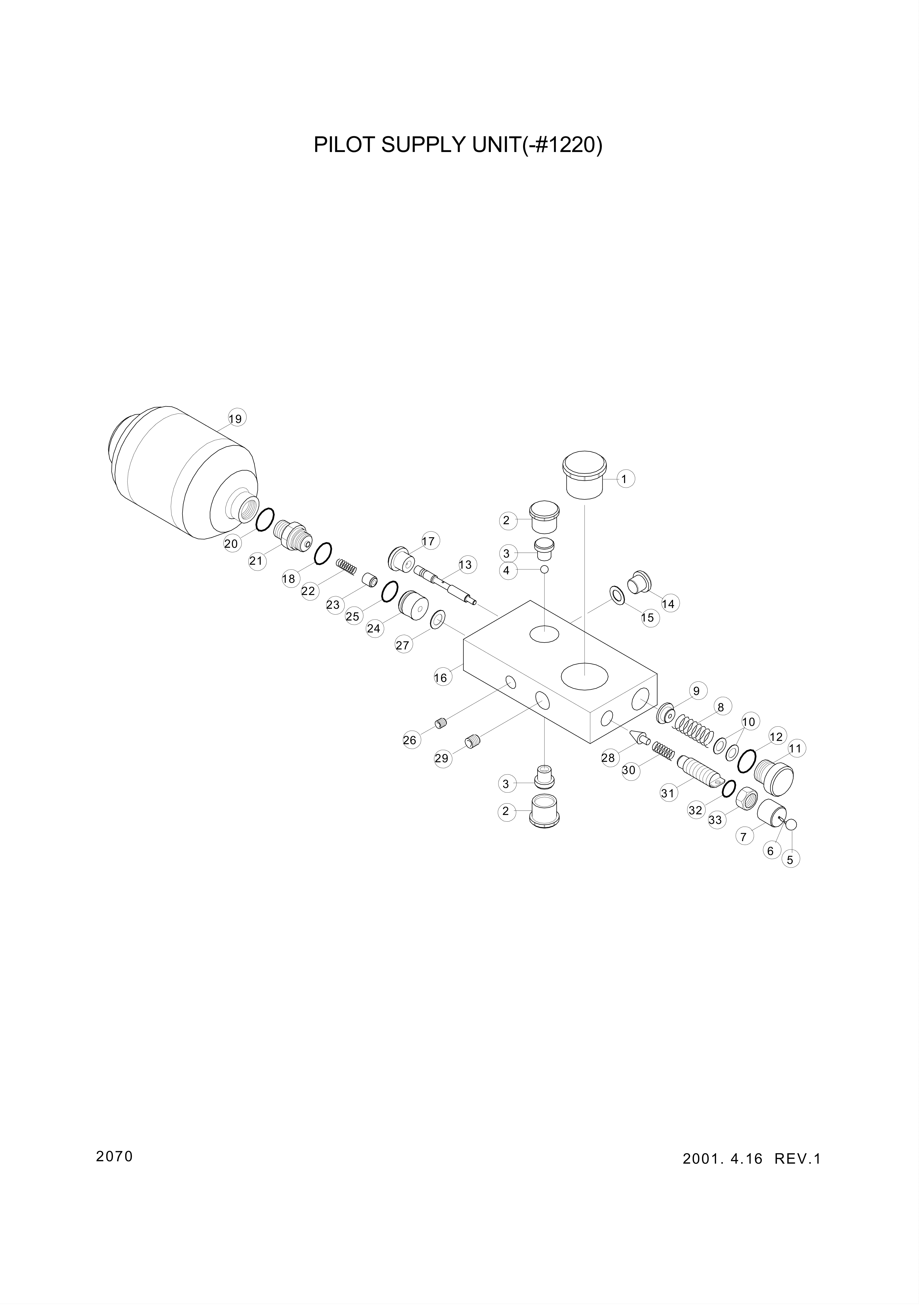 drawing for Hyundai Construction Equipment ZUAH-00692 - ACCUMULATOR (figure 4)