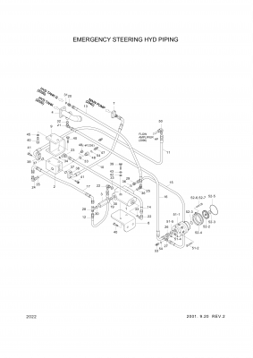 Technical drawing of Hyundai Construction Equipment 34L1-02940 SCREW-HEX with dimensions and layout