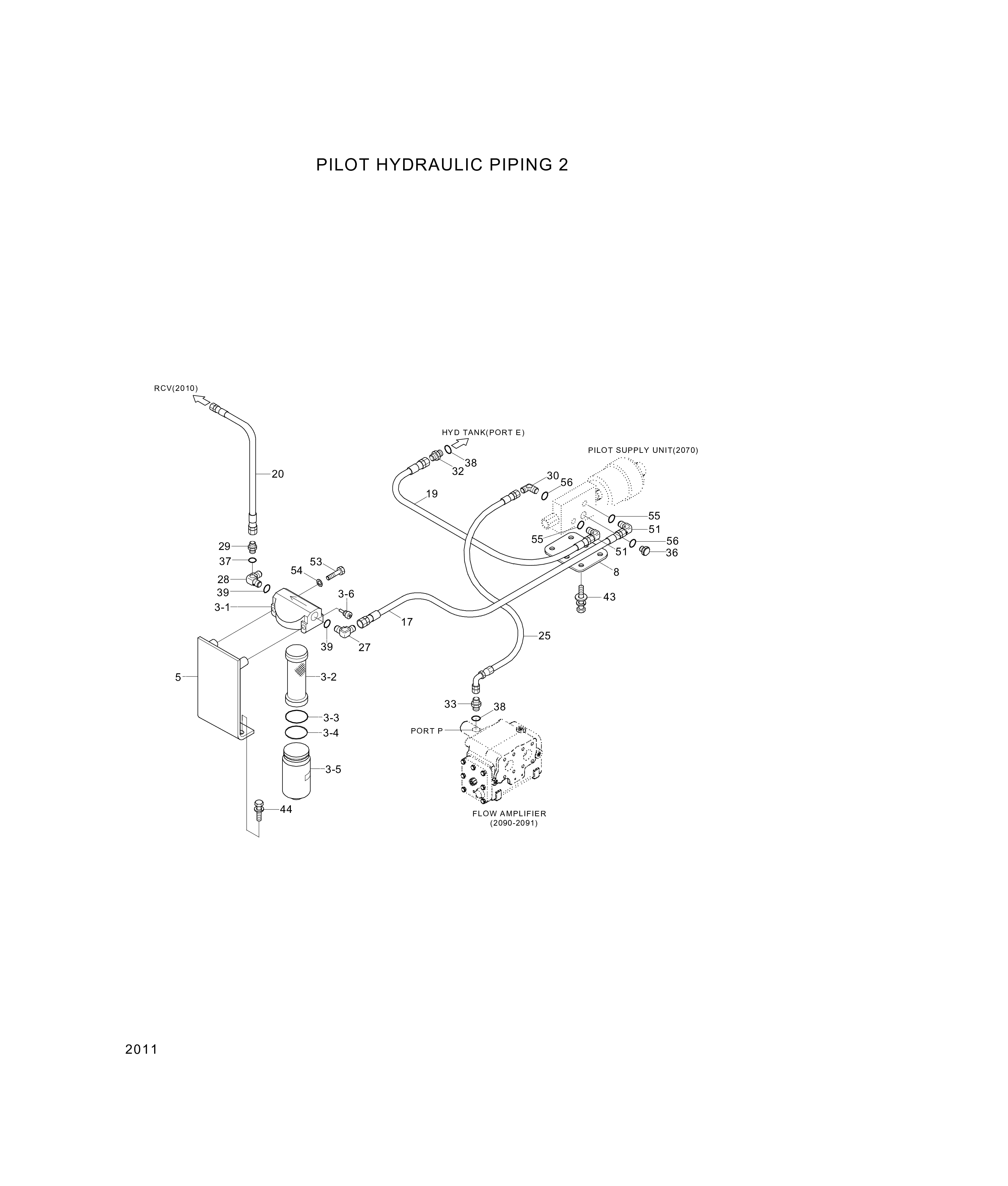 drawing for Hyundai Construction Equipment 31E3-00680 - VALVE ASSY (figure 5)