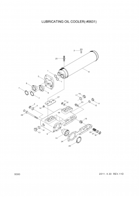 drawing for Hyundai Construction Equipment YUBP-04870 - HEAD-FILTER (figure 3)