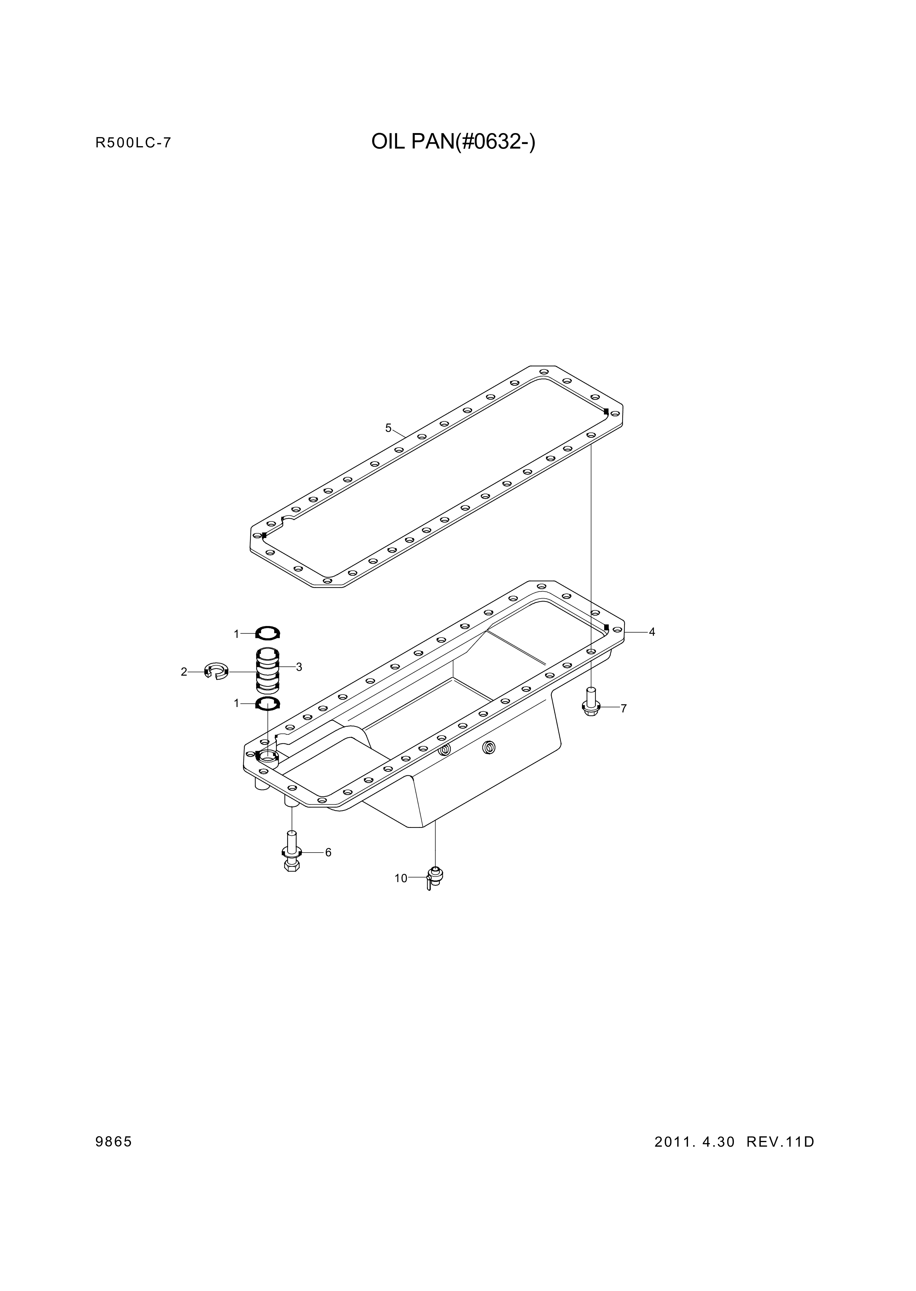 drawing for Hyundai Construction Equipment YUBP-06749 - PIPE-SUCTION (figure 3)