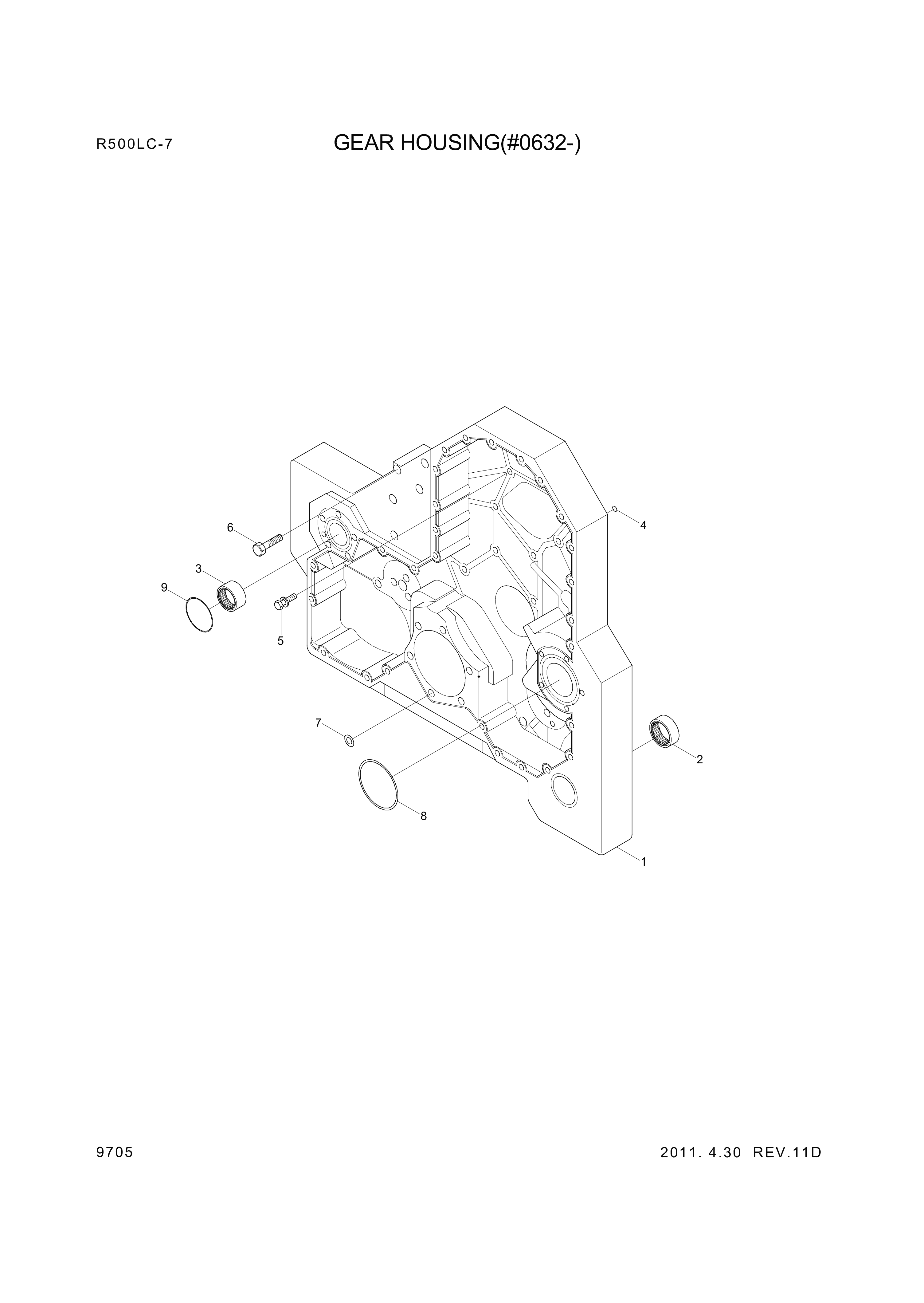 drawing for Hyundai Construction Equipment 3201659 - SEAL-RECT RING (figure 2)