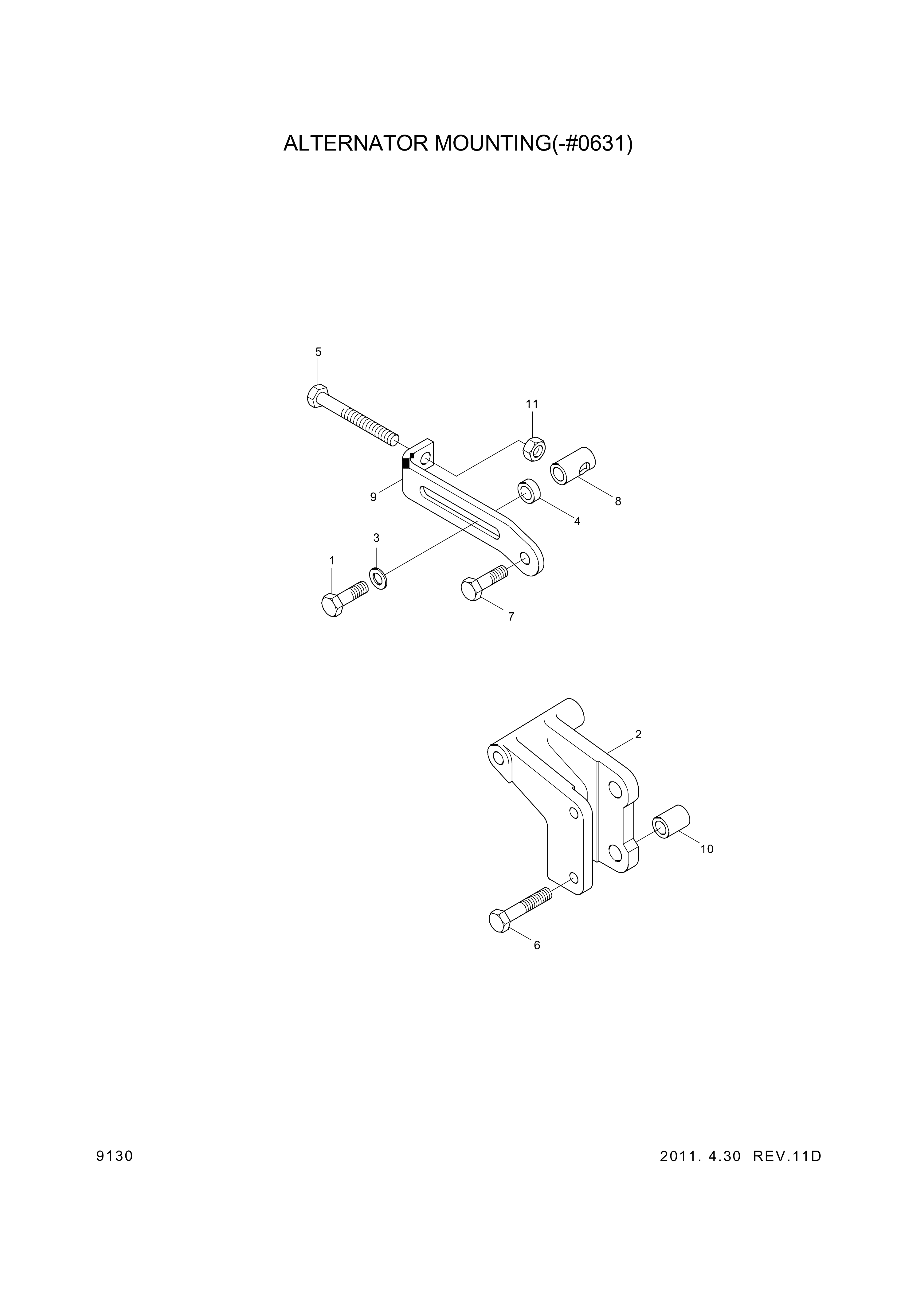 drawing for Hyundai Construction Equipment YUBP-06754 - SPACER-MOUNT (figure 2)