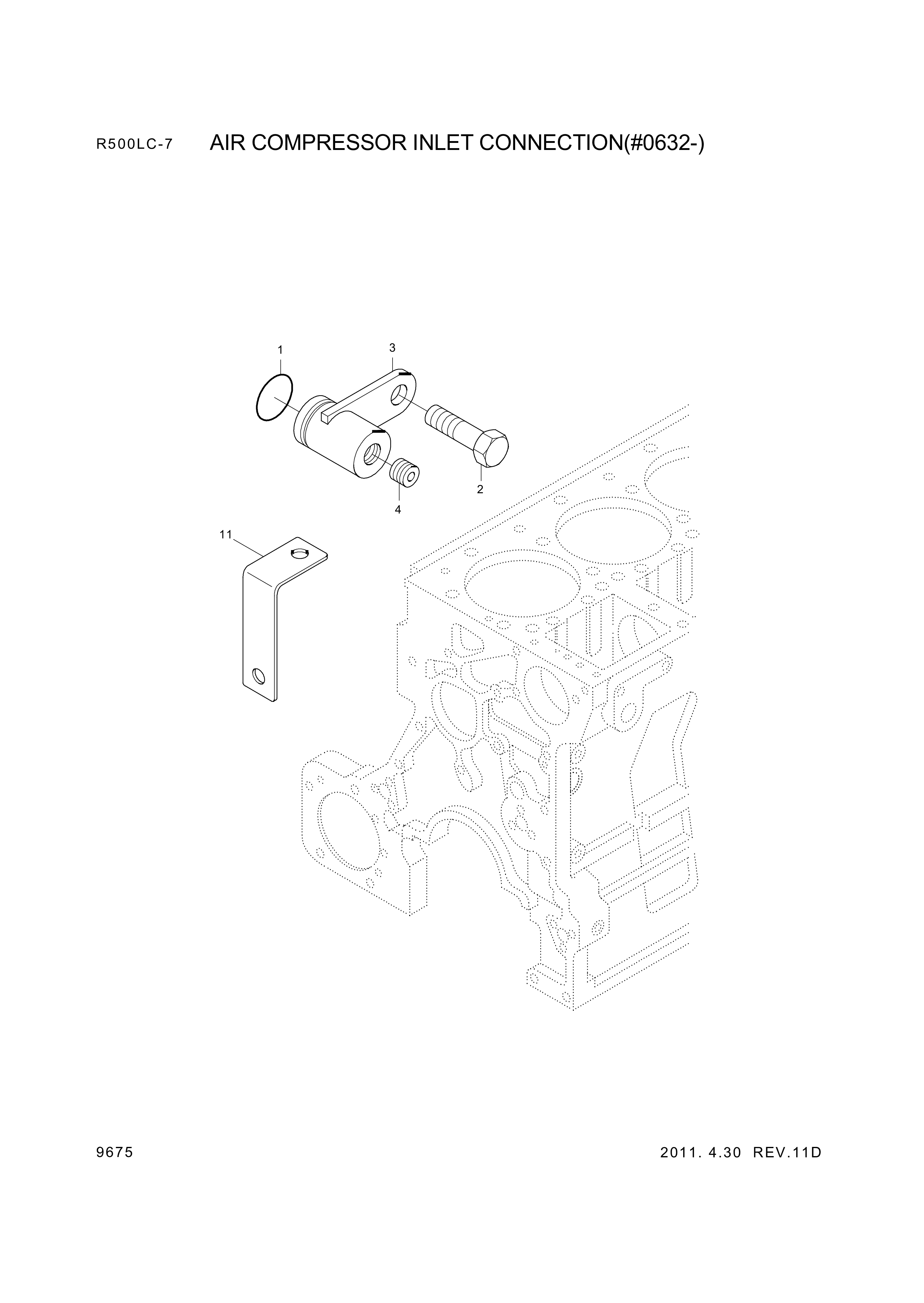 drawing for Hyundai Construction Equipment YUBP-05652 - CONNECTOR (figure 3)