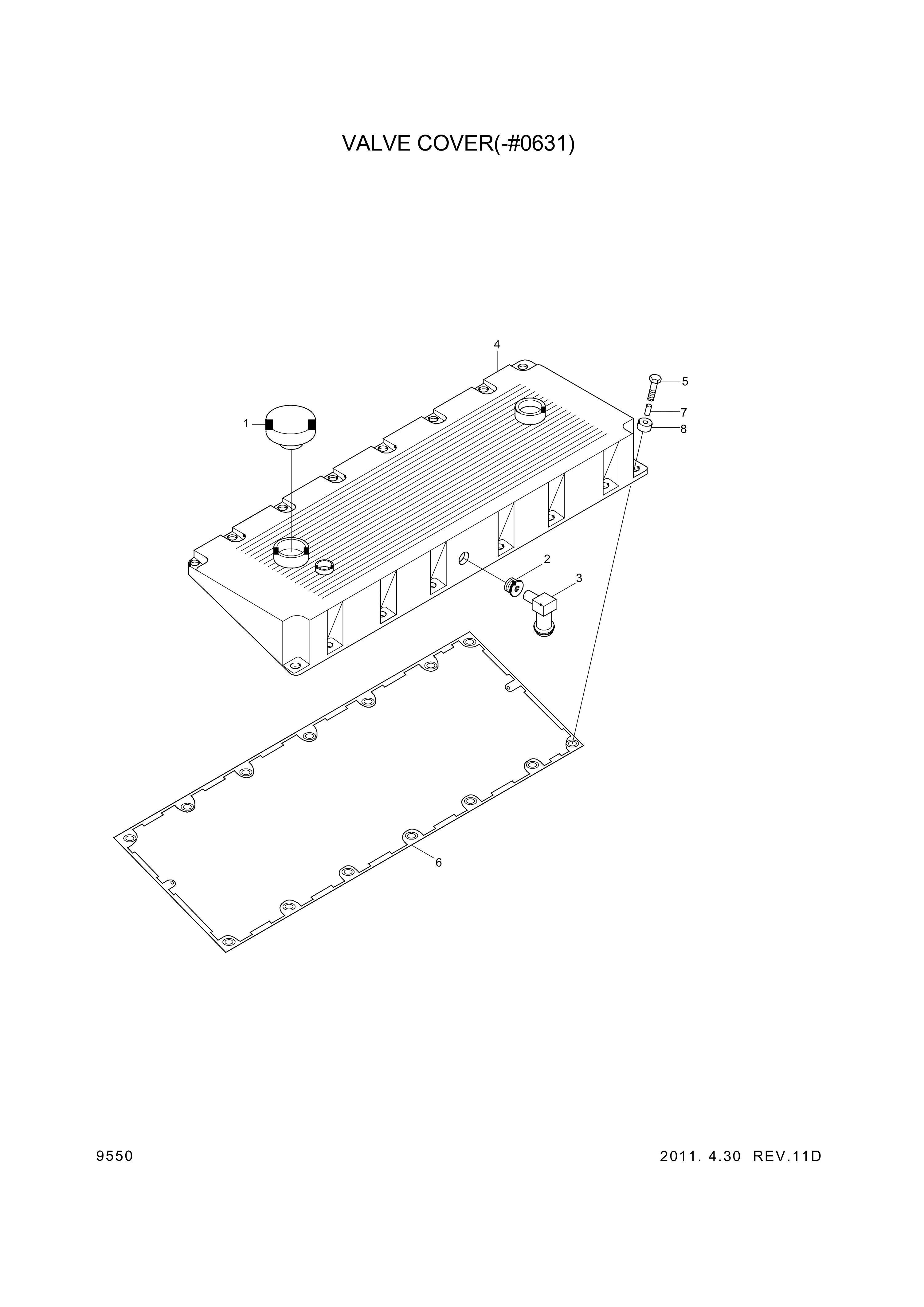 drawing for Hyundai Construction Equipment YUBP-06757 - GASKET (figure 4)