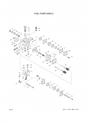 drawing for Hyundai Construction Equipment YUBP-04786 - GEAR&SHAFT SET (figure 4)