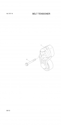 drawing for Hyundai Construction Equipment 3976834 - TENSIONER-BELT (figure 5)