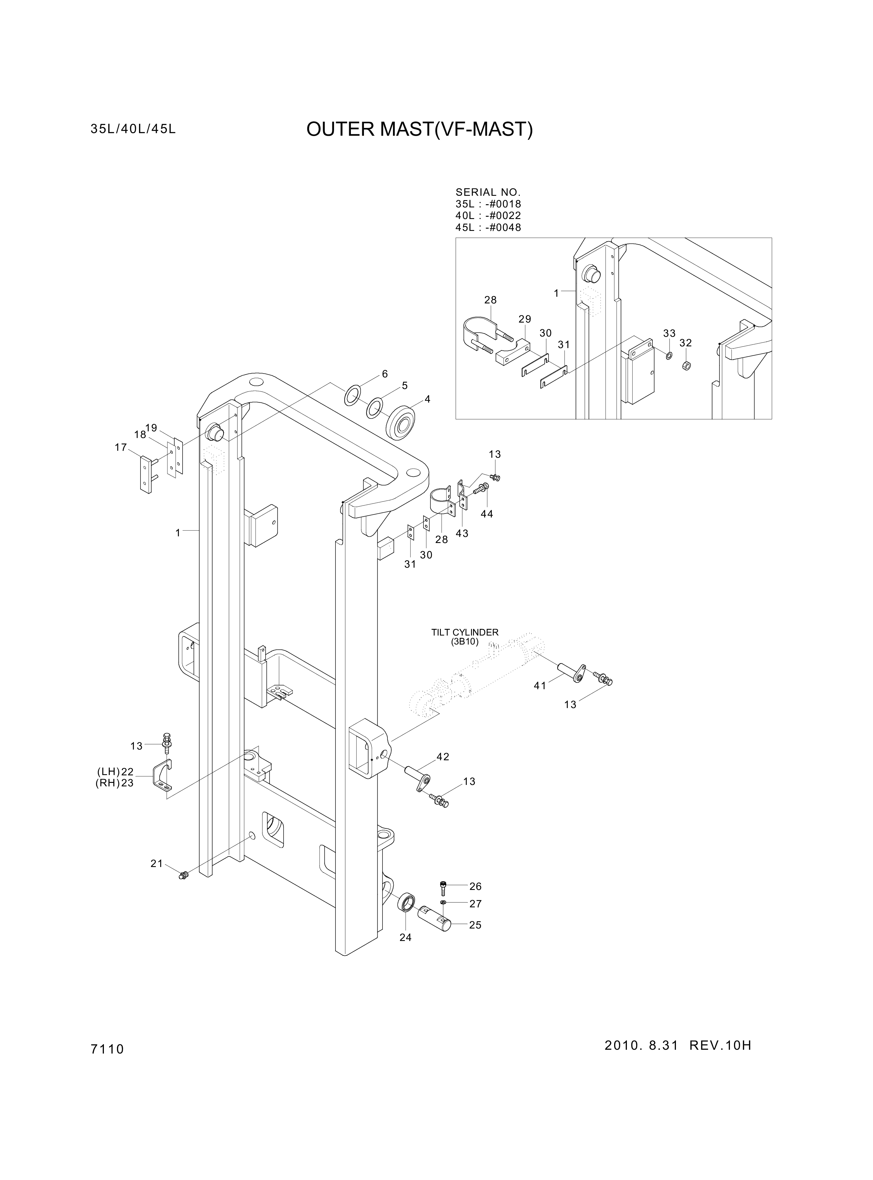 drawing for Hyundai Construction Equipment 61HA-18020 - LINER-BACKUP (figure 4)