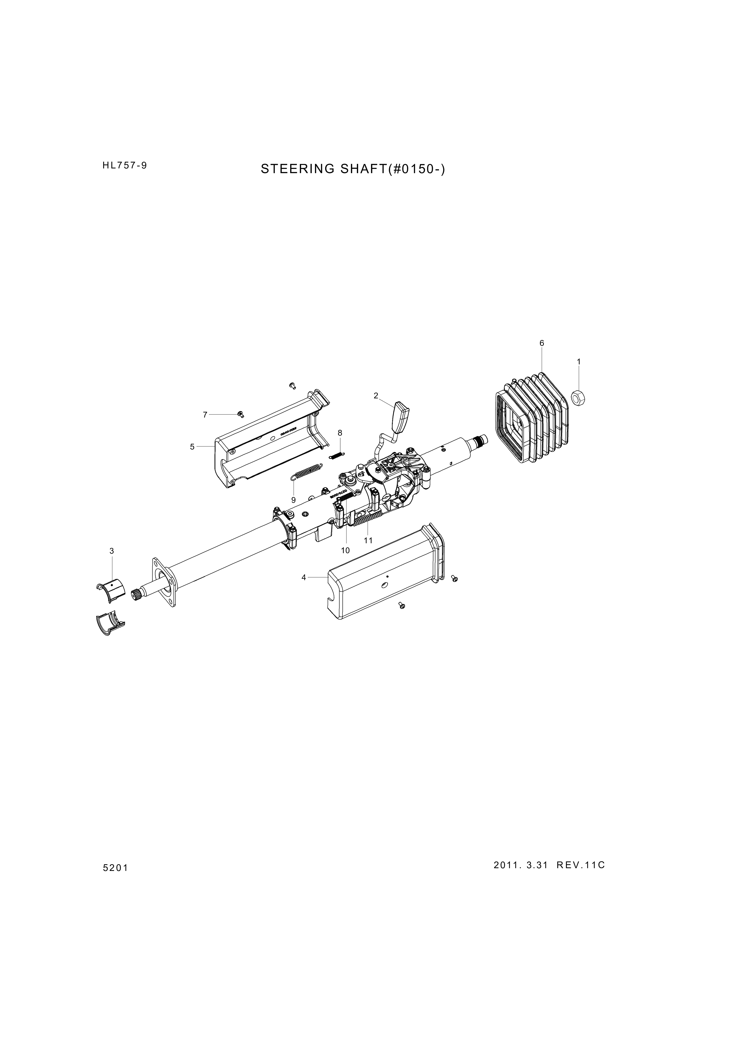 drawing for Hyundai Construction Equipment 0026-0702 - NUT-HEX (figure 5)