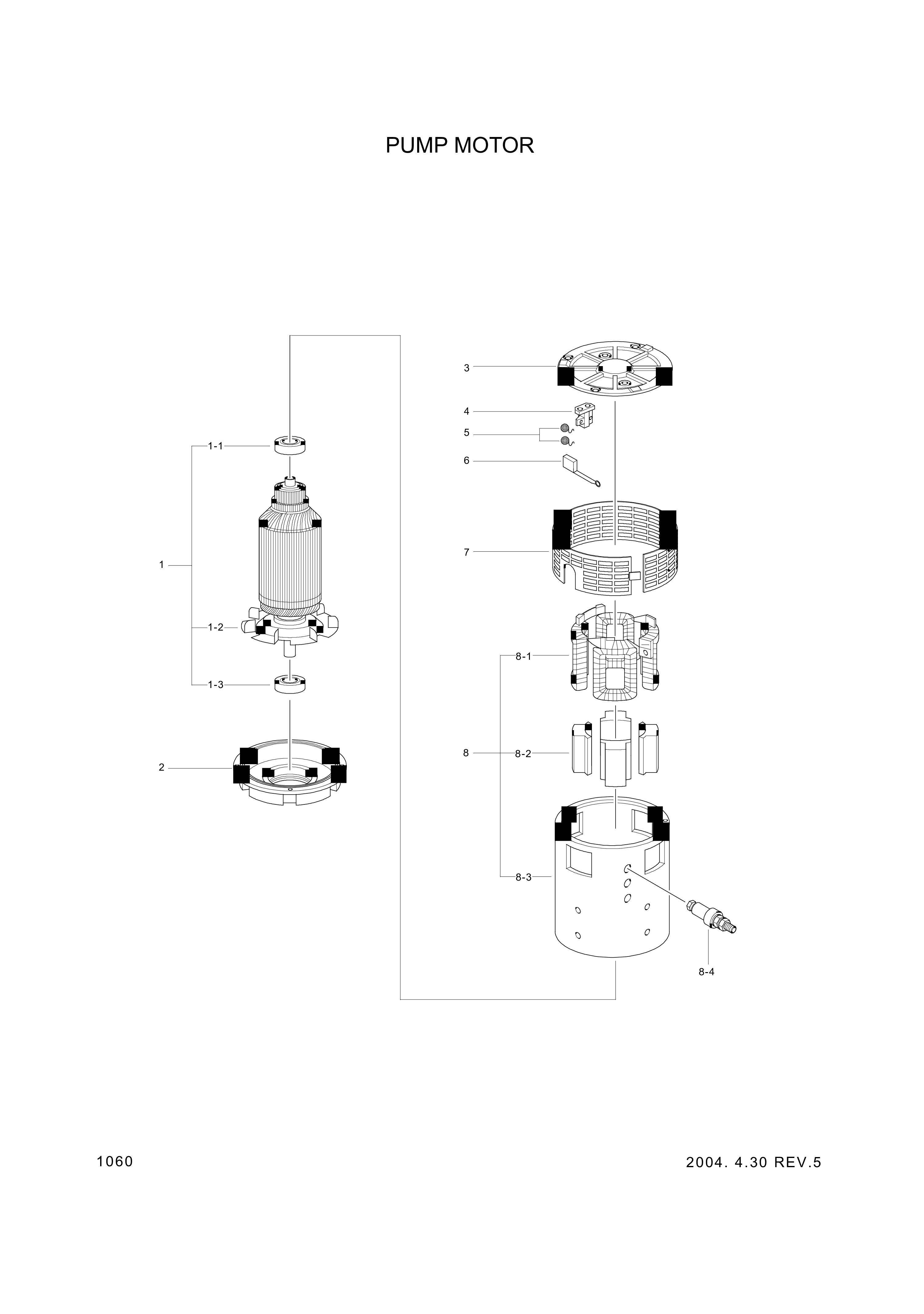 drawing for Hyundai Construction Equipment 98HP2007 - FAN-PUMP&MOTOR (figure 1)