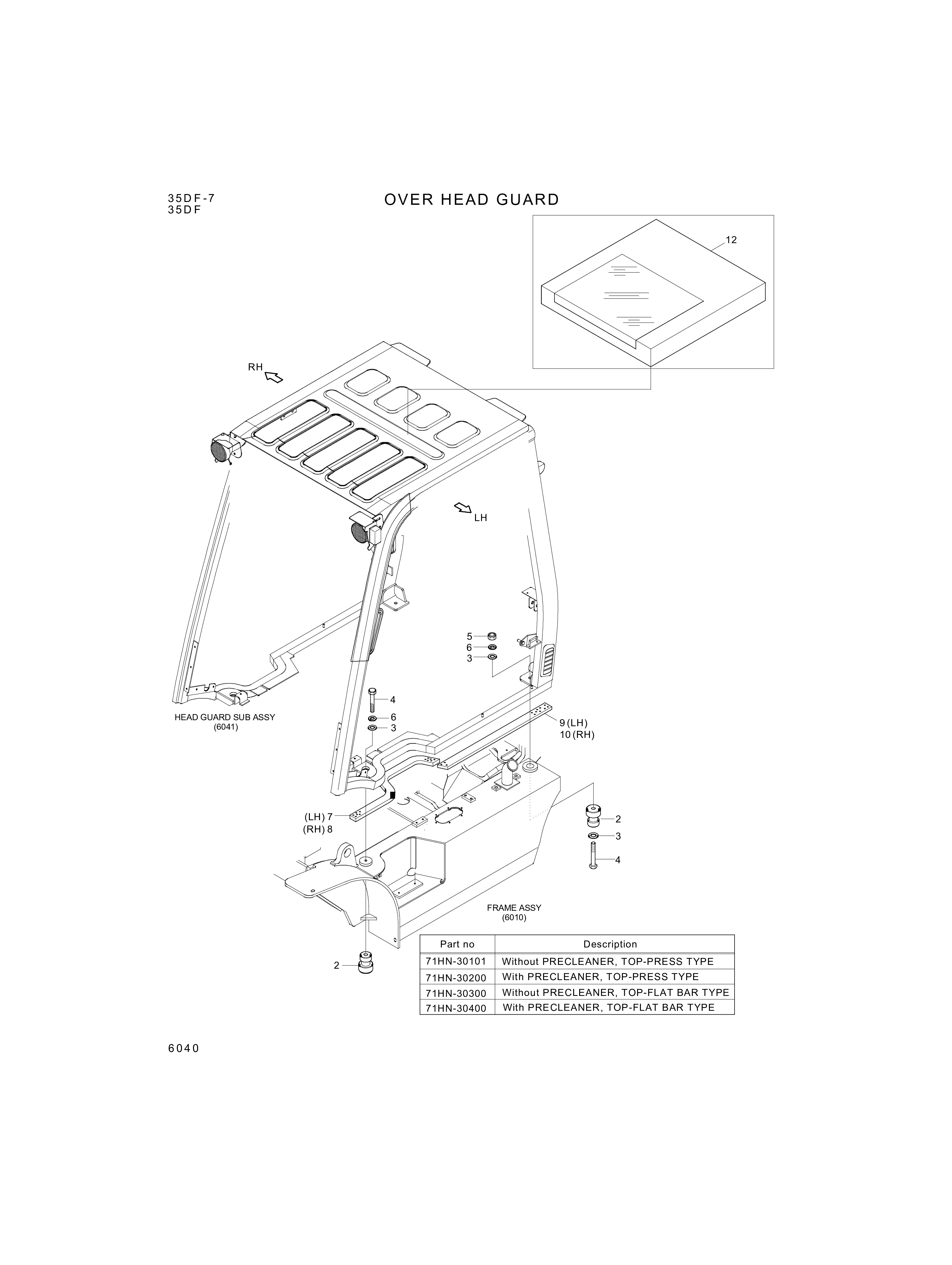 drawing for Hyundai Construction Equipment S275-120002 - NUT-SELF (figure 4)