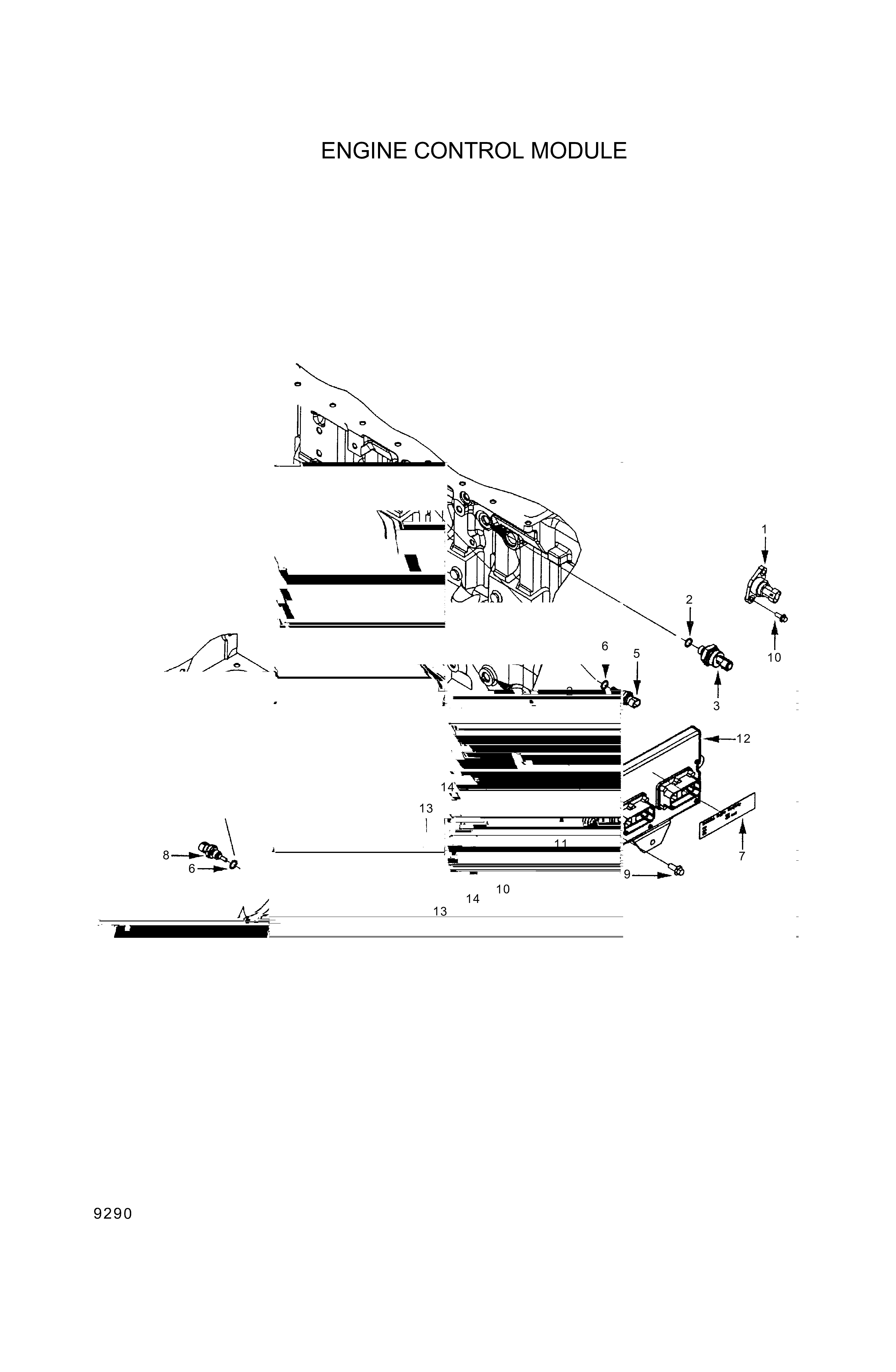 drawing for Hyundai Construction Equipment YUBP-05390 - SENSOR-POSITION (figure 1)