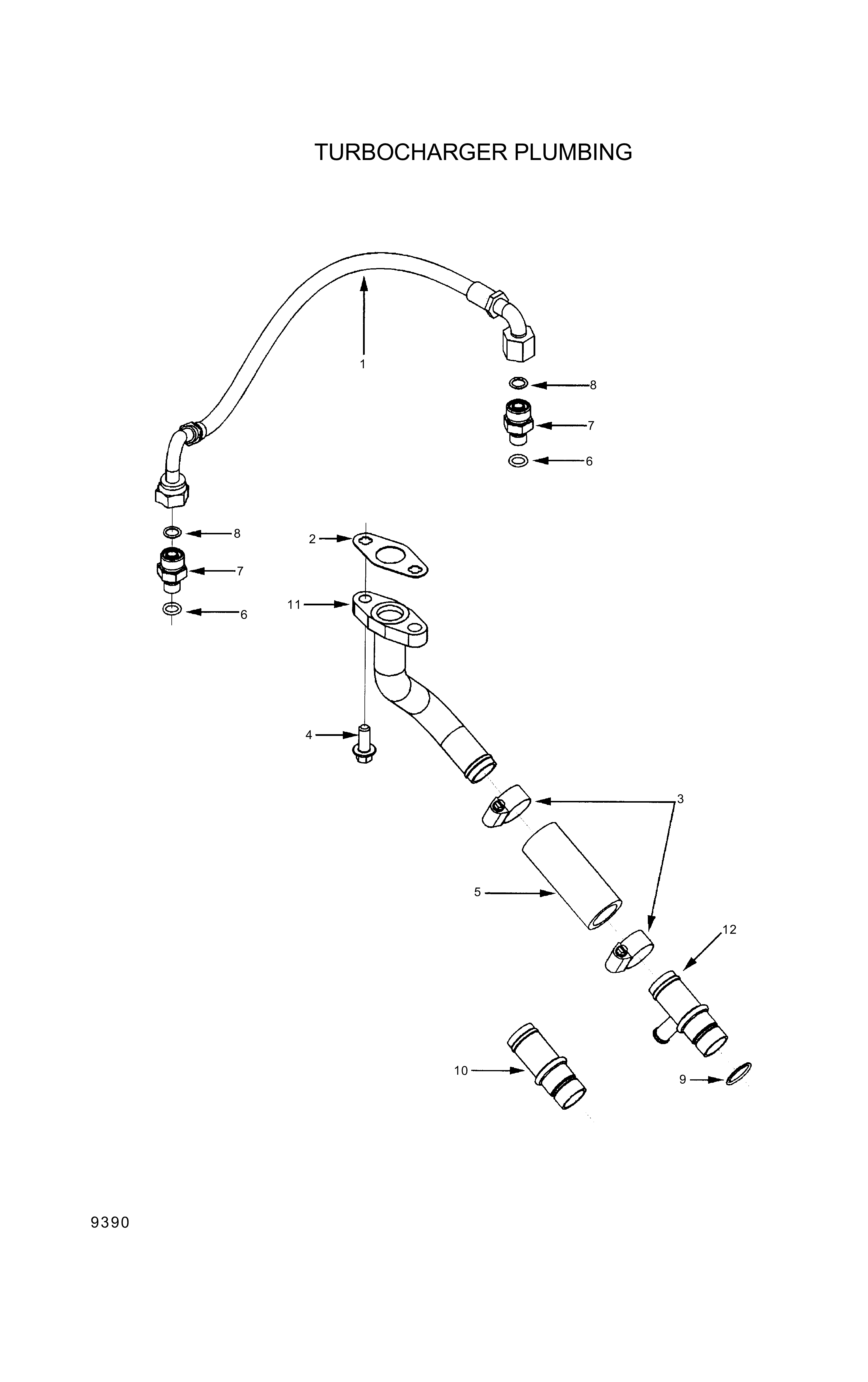 drawing for Hyundai Construction Equipment YUBP-07081 - HOSE (figure 5)