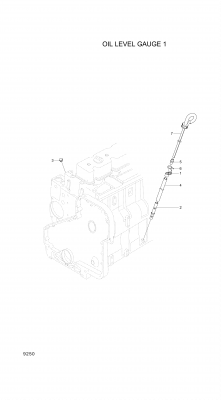 drawing for Hyundai Construction Equipment YUBP-05024 - PIPE-DIPSTICK (figure 1)