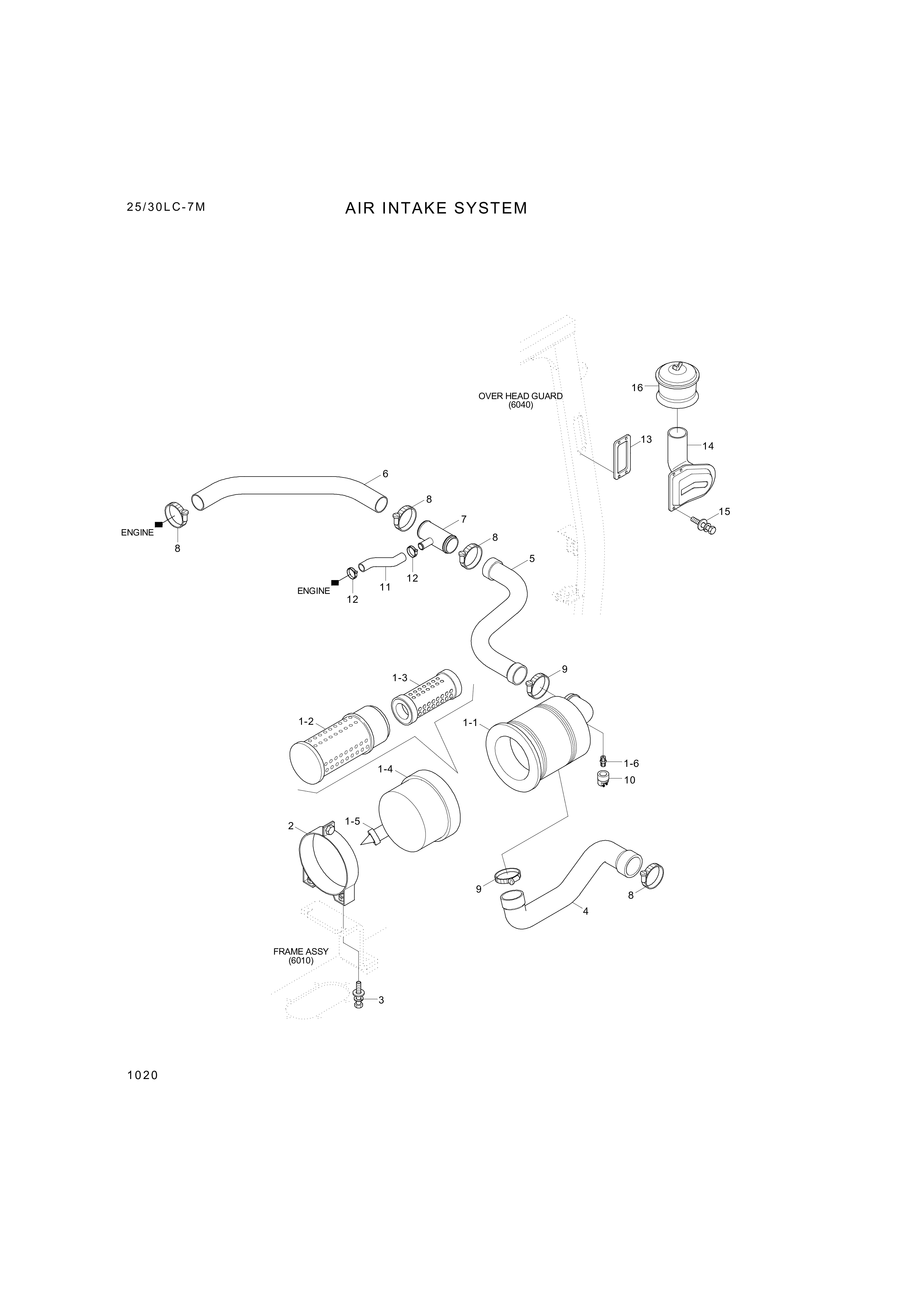 drawing for Hyundai Construction Equipment 11FK-20060 - AIRCLEANER ASSY (figure 4)