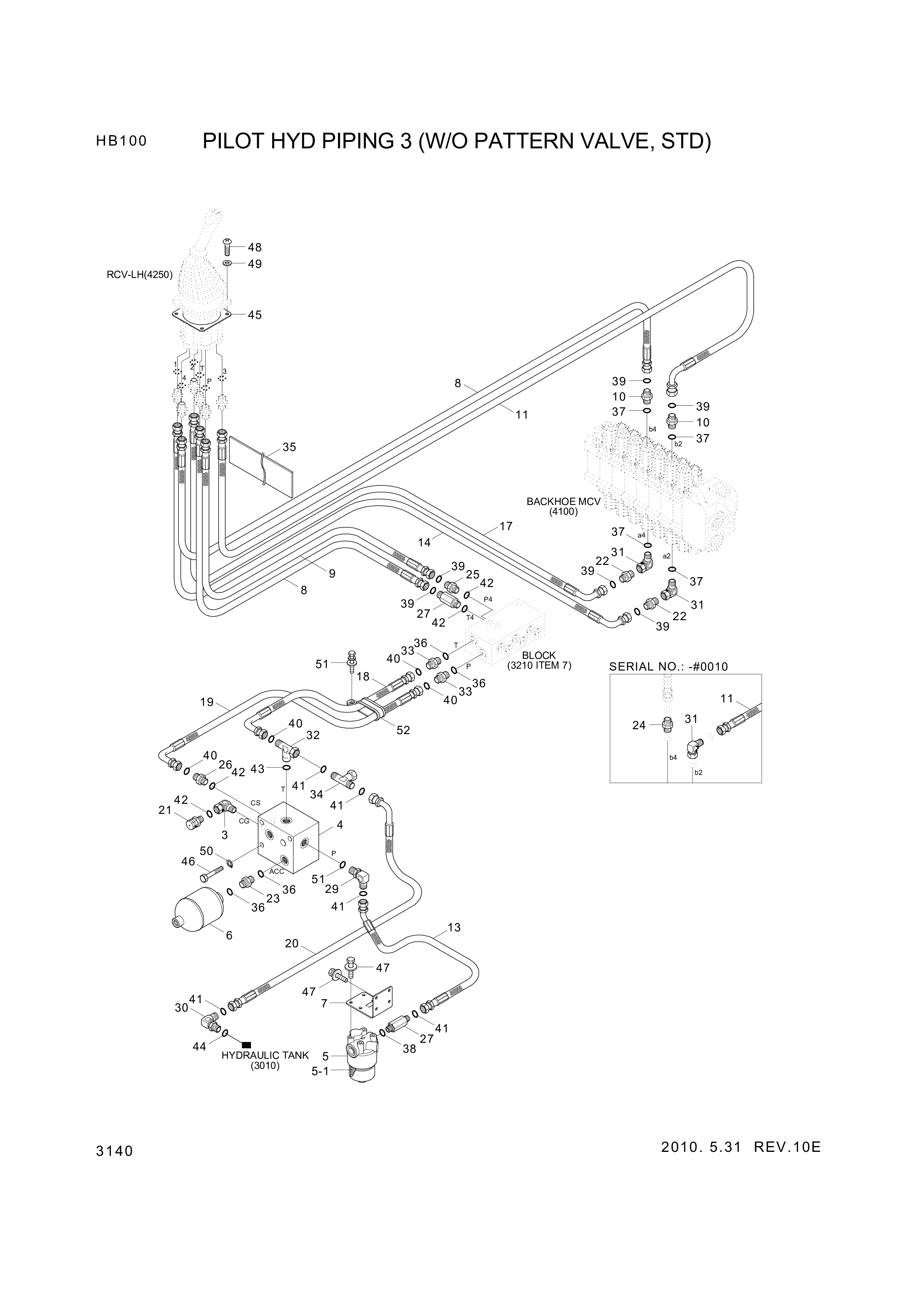 drawing for Hyundai Construction Equipment P930-064014 - HOSE ASSY-ORFS&THD (figure 5)