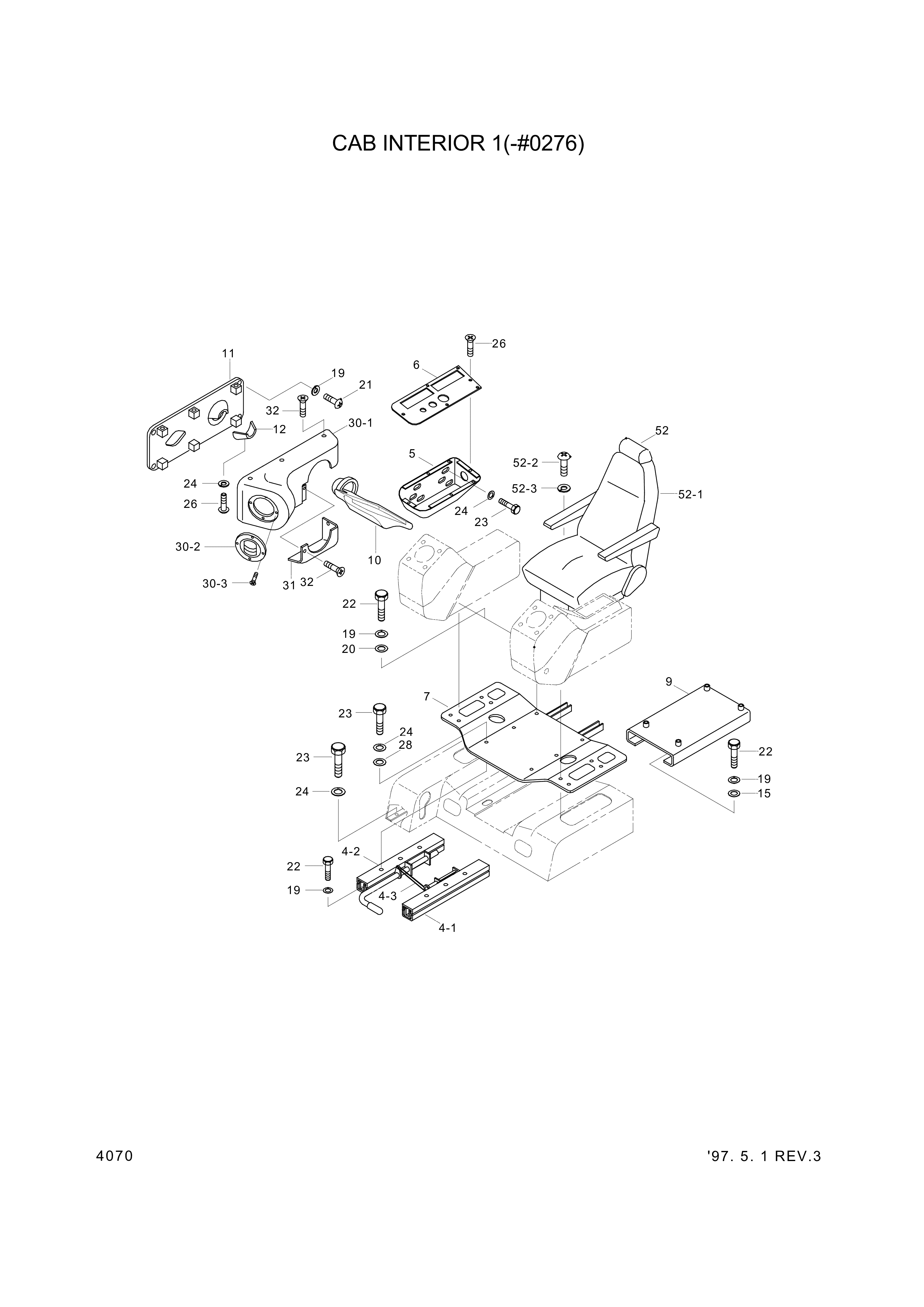 drawing for Hyundai Construction Equipment S151-03010V - BOLT-TAP (figure 4)