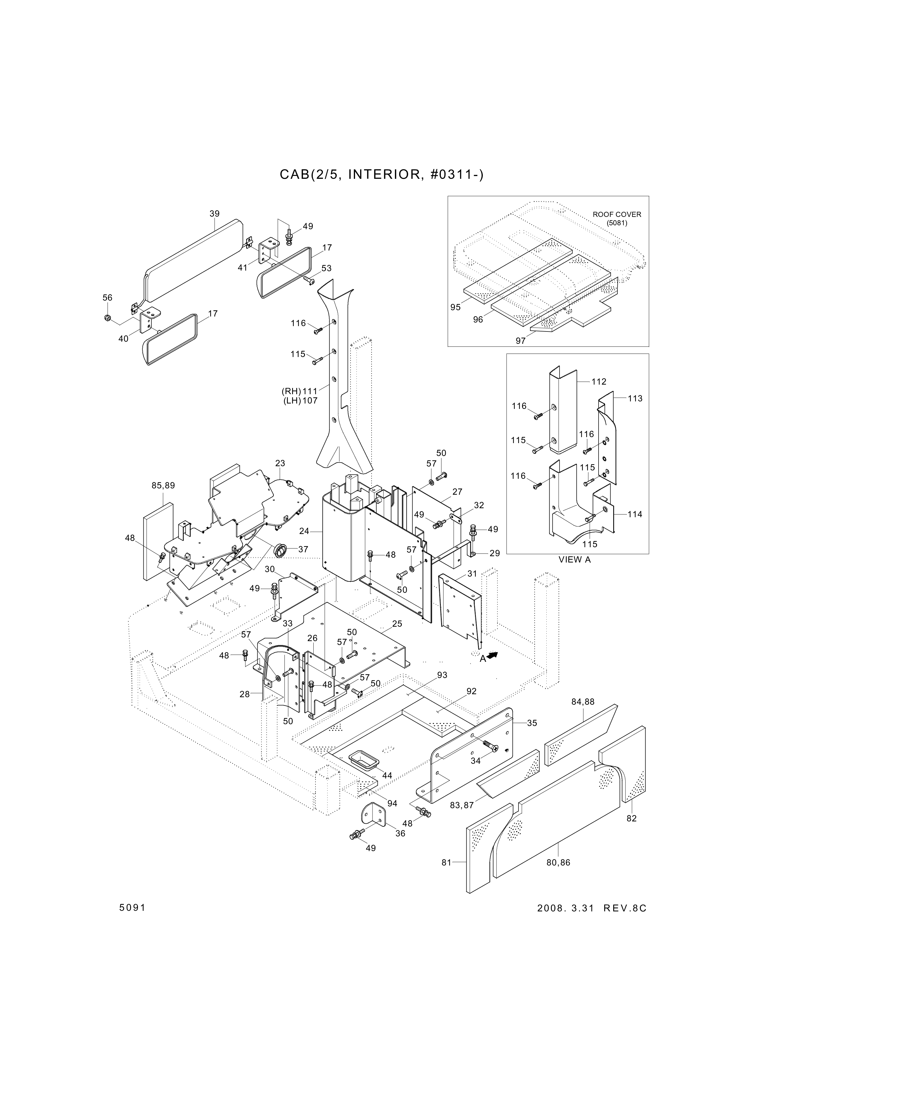 drawing for Hyundai Construction Equipment S141-120166 - BOLT-FLAT (figure 2)