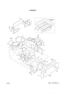 drawing for Hyundai Construction Equipment S141-120166 - BOLT-FLAT (figure 3)