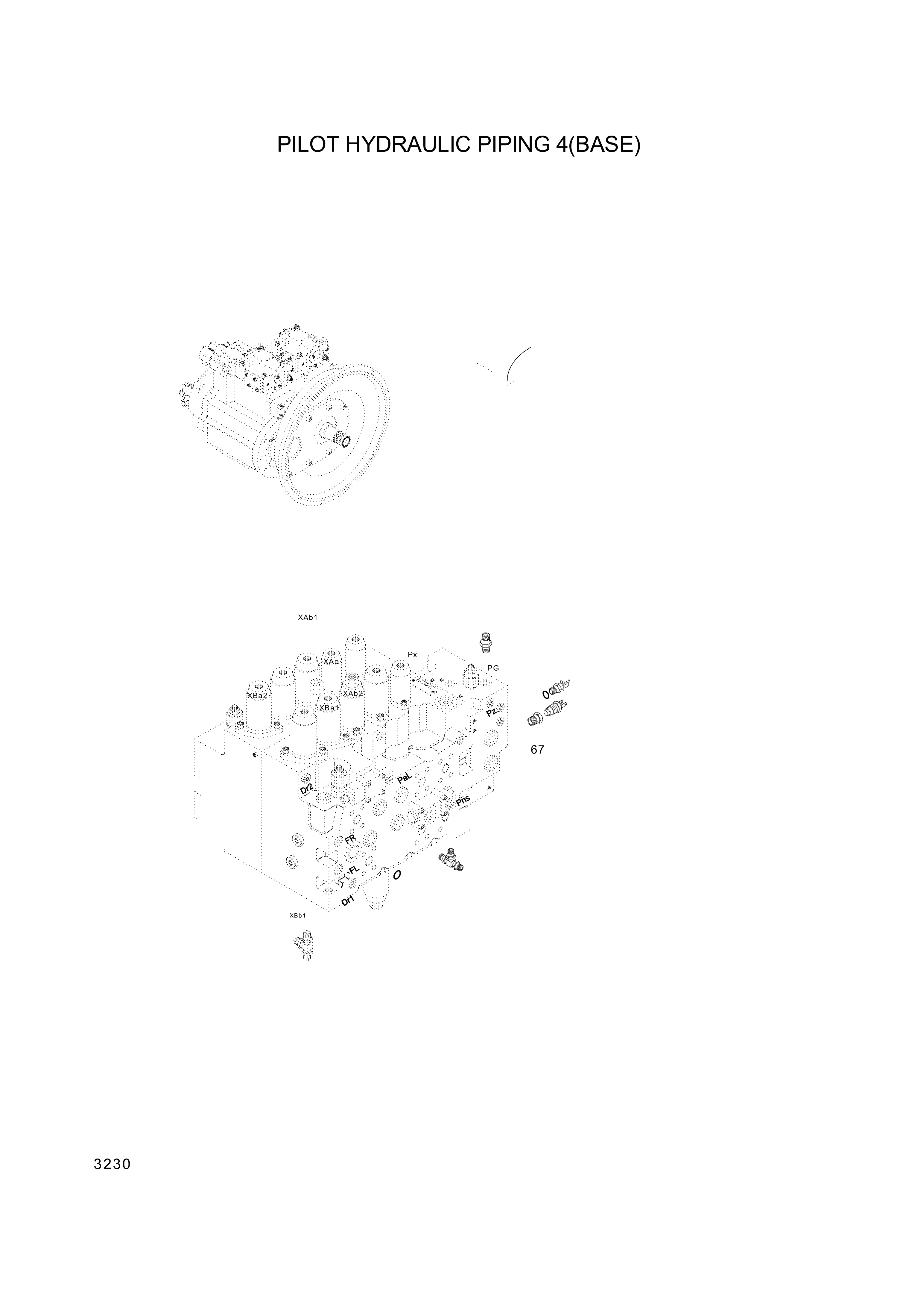 drawing for Hyundai Construction Equipment P930-043058 - HOSE ASSY-ORFS&THD (figure 2)