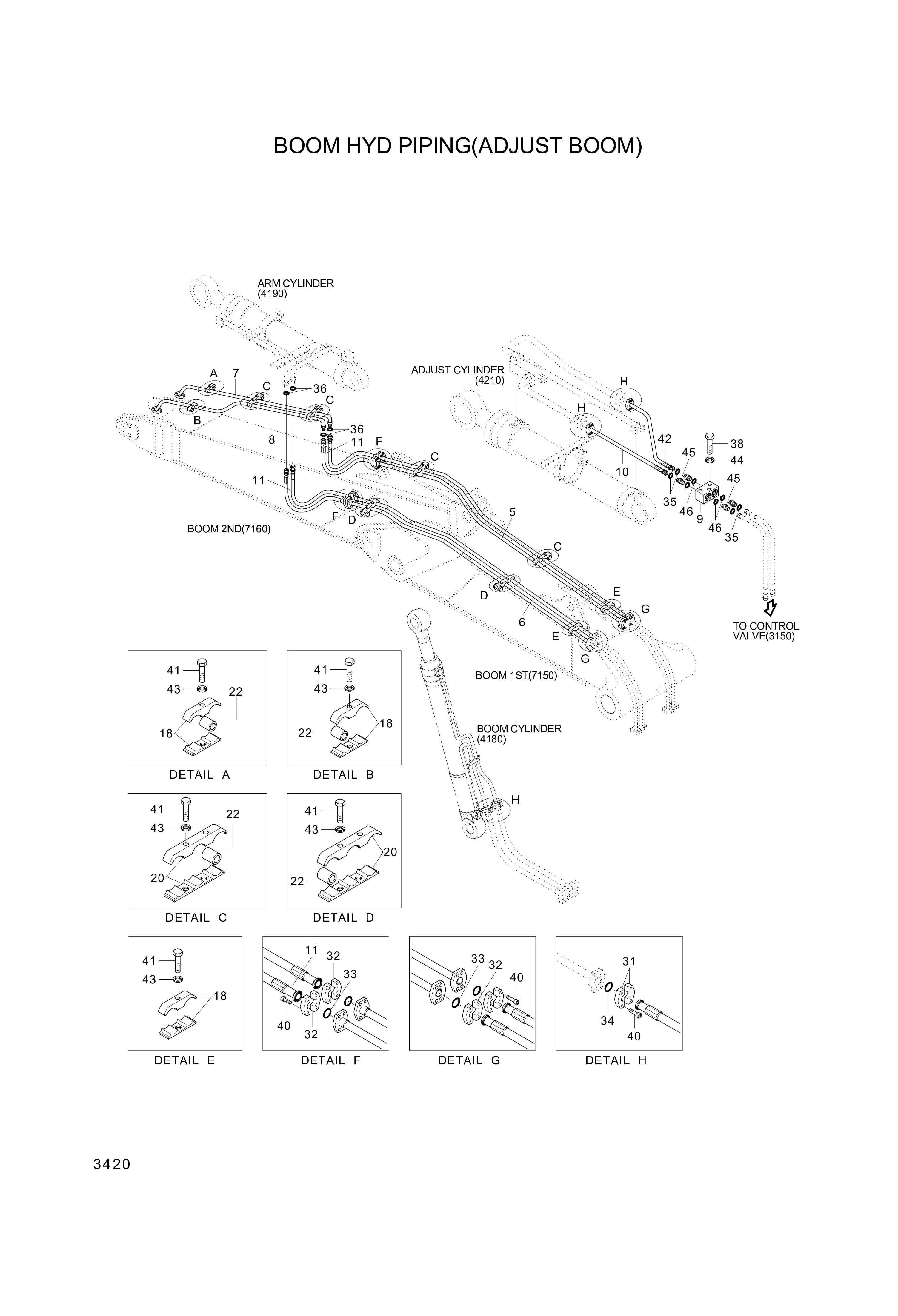 drawing for Hyundai Construction Equipment P940-167321 - HOSE ASSY-ORFS&FLG (figure 1)