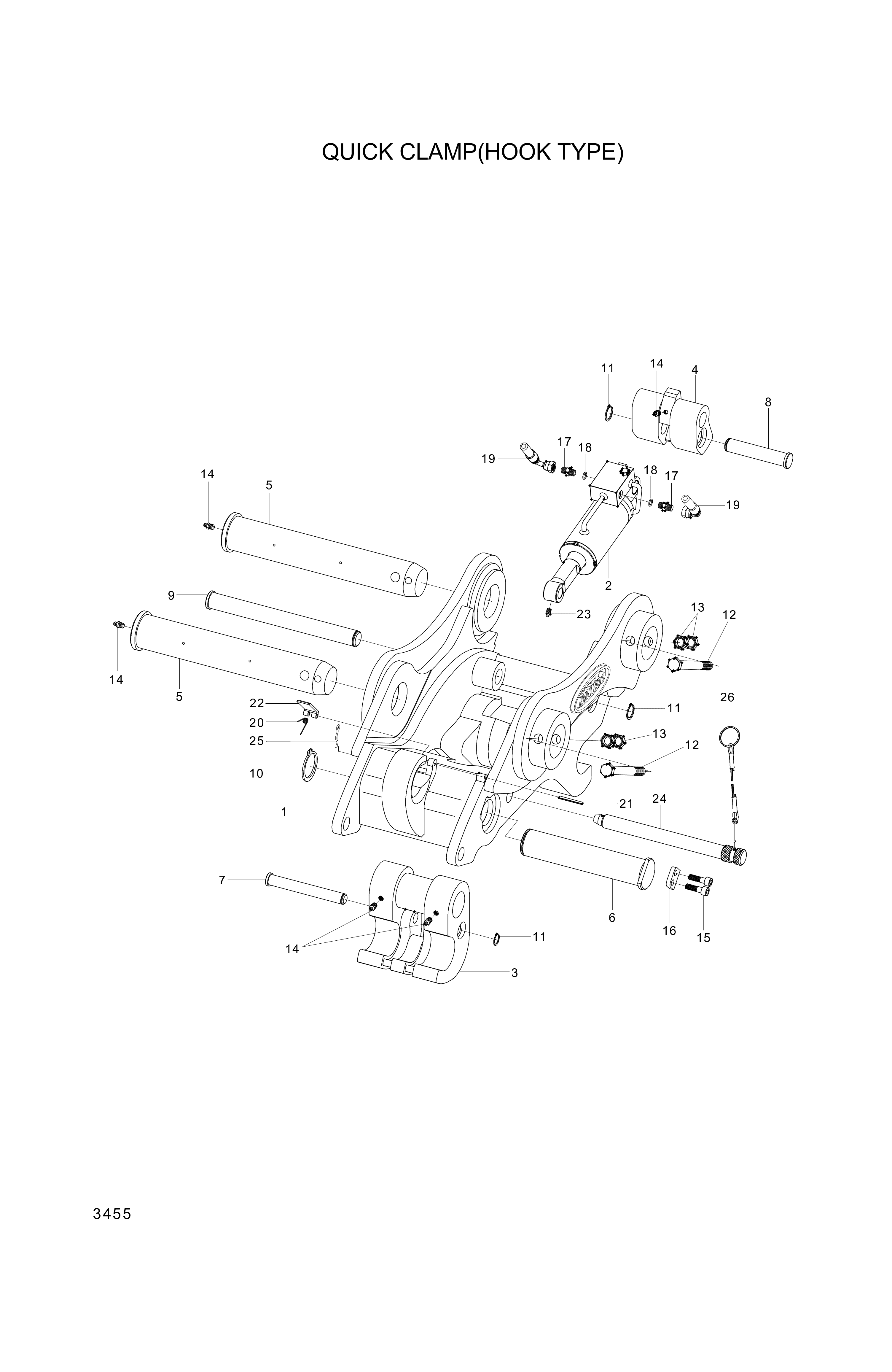 drawing for Hyundai Construction Equipment XKBP-00023 - STOPPER (figure 5)