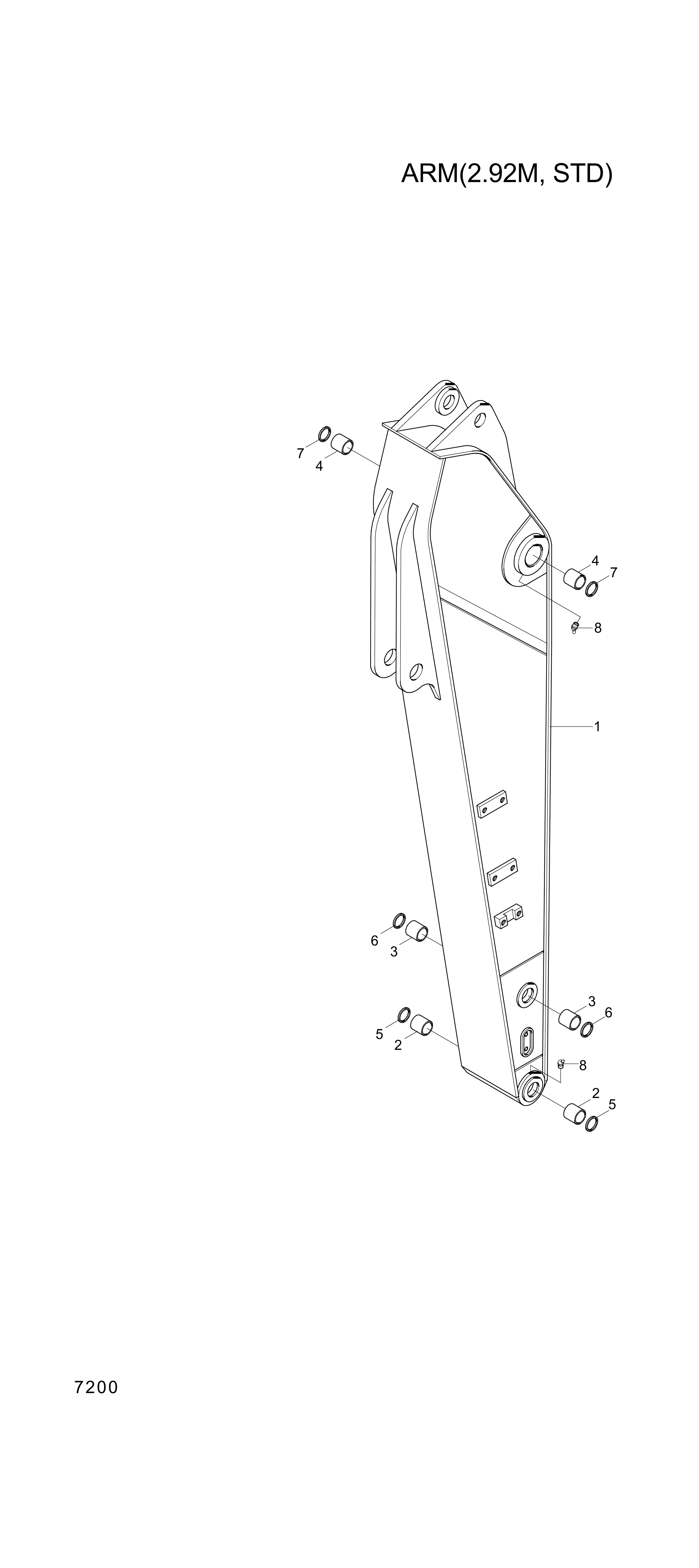 drawing for Hyundai Construction Equipment 61EN-12230 - BUSHING-BRONZE (figure 2)