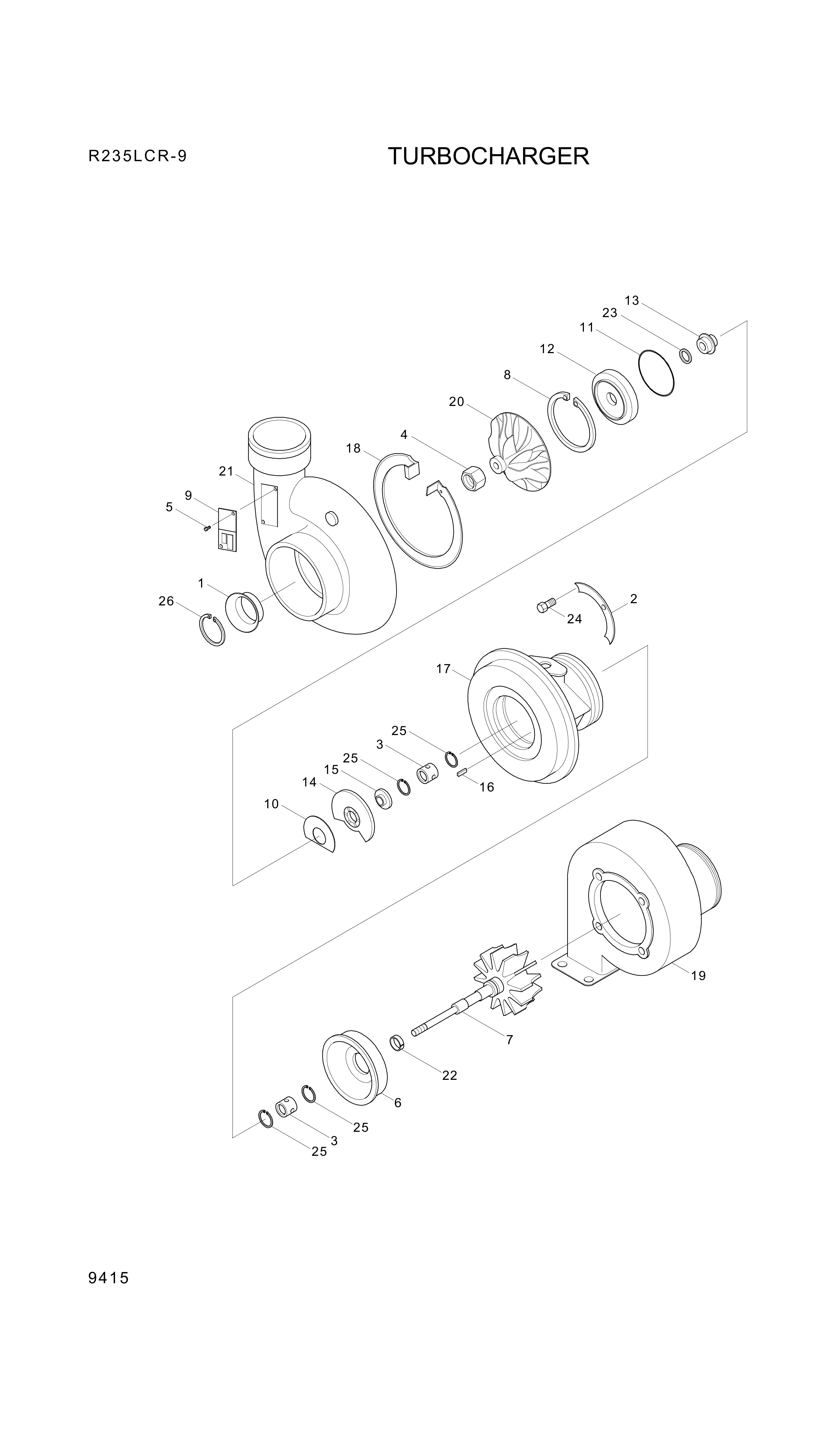 drawing for Hyundai Construction Equipment 3530924 - Slinger-Oil (figure 3)