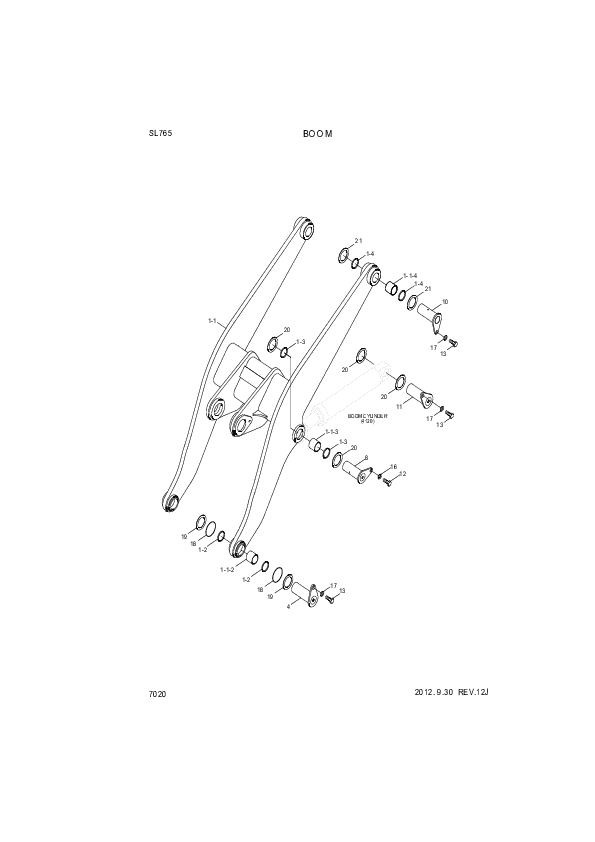 drawing for Hyundai Construction Equipment 61L6-00670 - O-RING (figure 4)