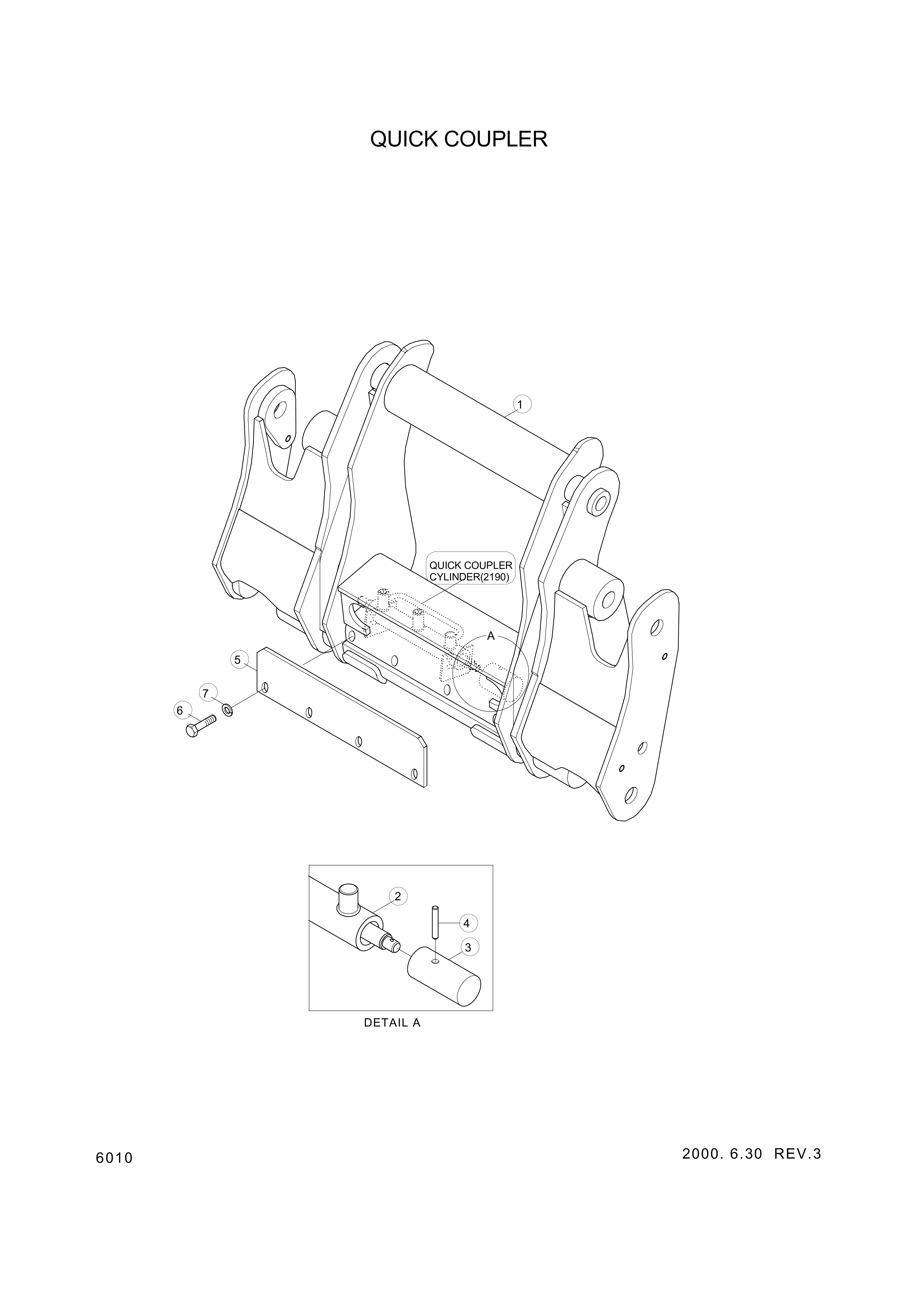 Technical drawing of Hyundai Construction Equipment 61L7-90050 PIN-DOWEL with dimensions and layout (figure 2)