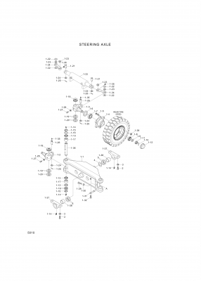 Technical drawing of Hyundai Construction Equipment S403-241006 WASHER-PLAIN with dimensions and layout (figure 4)