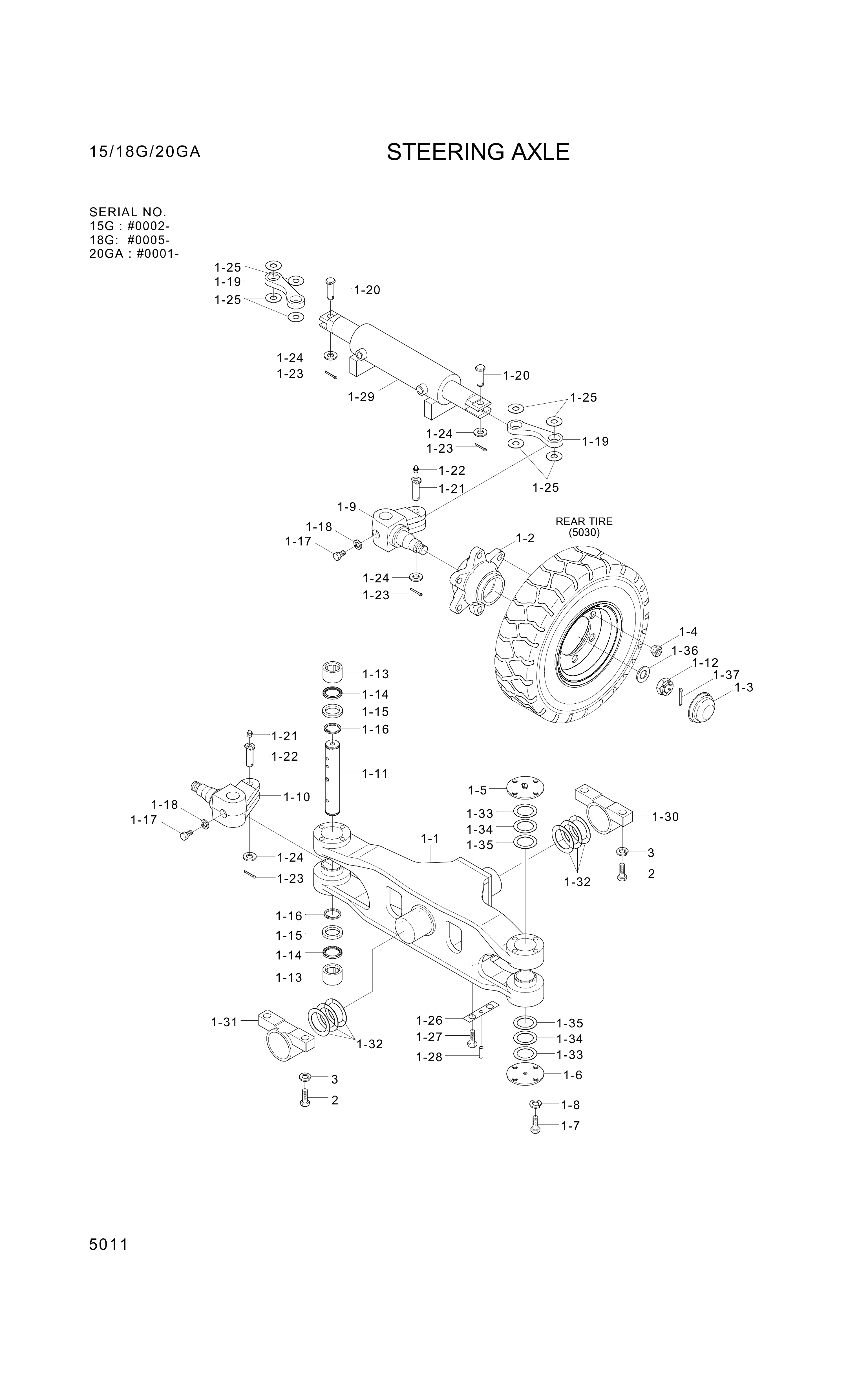 drawing for Hyundai Construction Equipment 201508015 - BOLT-HEX (figure 1)