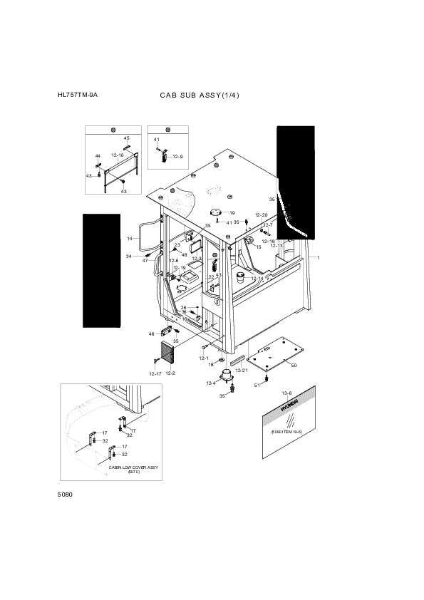 drawing for Hyundai Construction Equipment S141-040156 - BOLT-FLAT (figure 4)