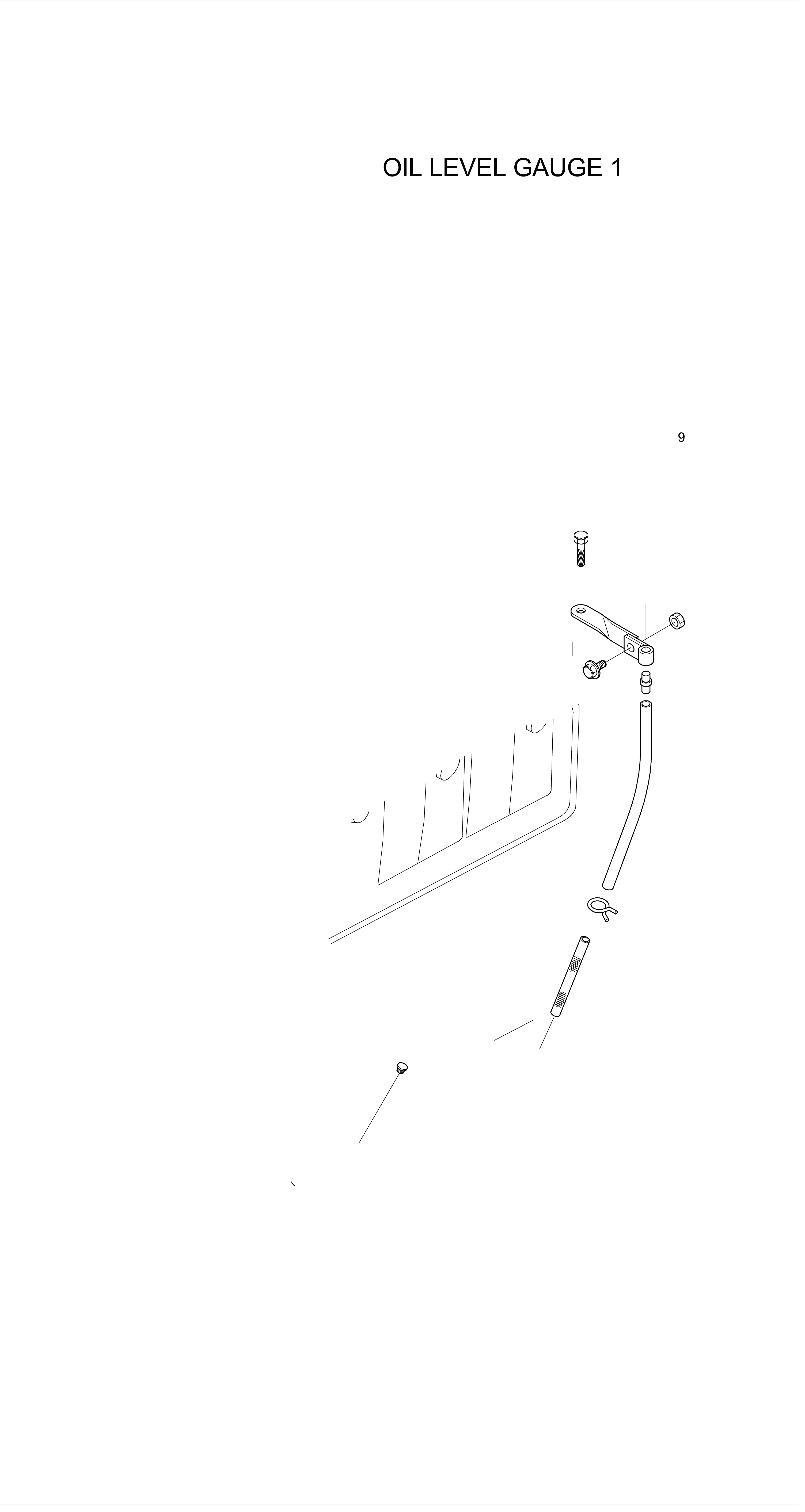 drawing for Hyundai Construction Equipment YUBP-07266 - DIPSTICK ASSY (figure 1)